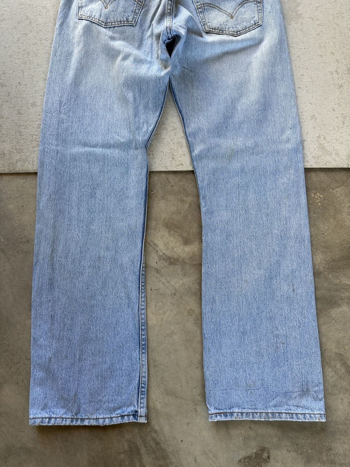 Levi's Vintage Clothing W32 L31 🔥🔥 Vintage Y2K LEVI’S 501 Blue Washed Denim Pants Size US 32 / EU 48 - 13 Thumbnail