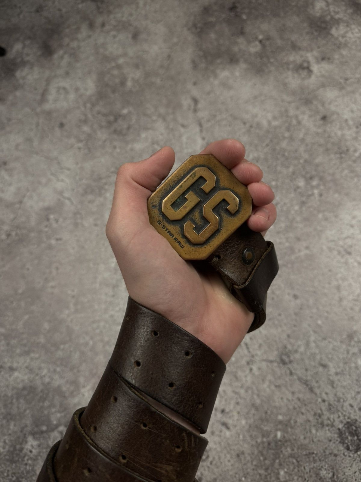G-Star 00'S NUMBER NINE STYLE G STAR LEATHER RARE Y2K BELT VINTAGE Size ONE SIZE - 2 Thumbnail