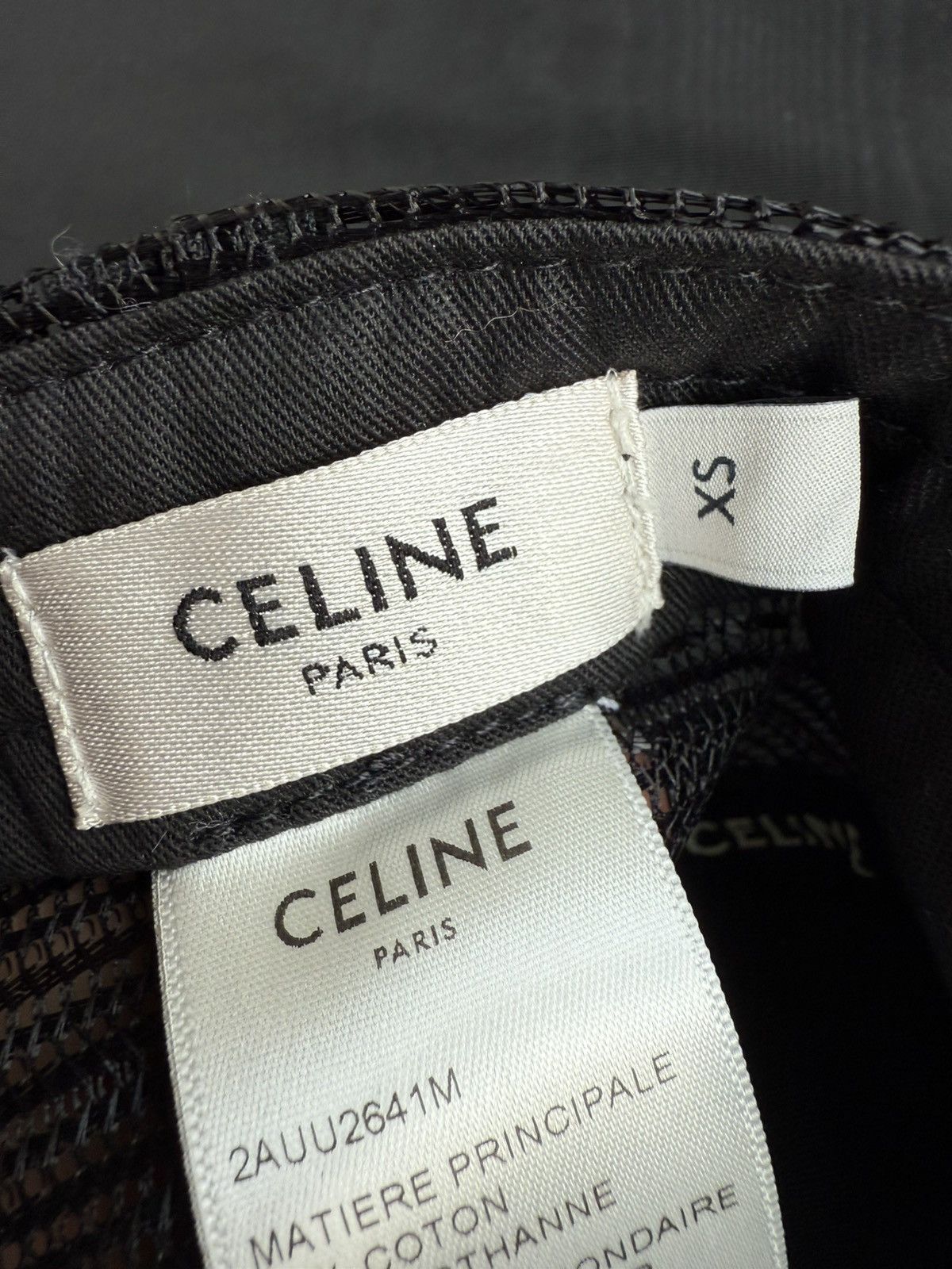 Celine SS21 Celine snapback trucker logo black cap hat Hedi Slimane Size ONE SIZE - 16 Thumbnail