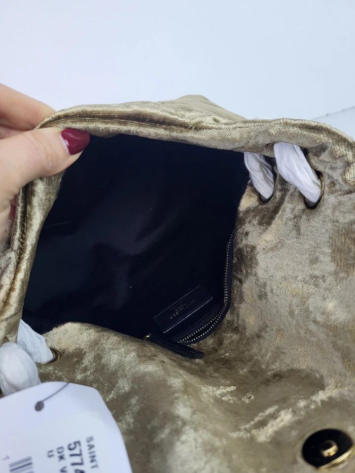 Yves Saint Laurent Saint Laurent Loulou Puffer Shoulder Bag in Quilted Velvet Size ONE SIZE - 4 Thumbnail