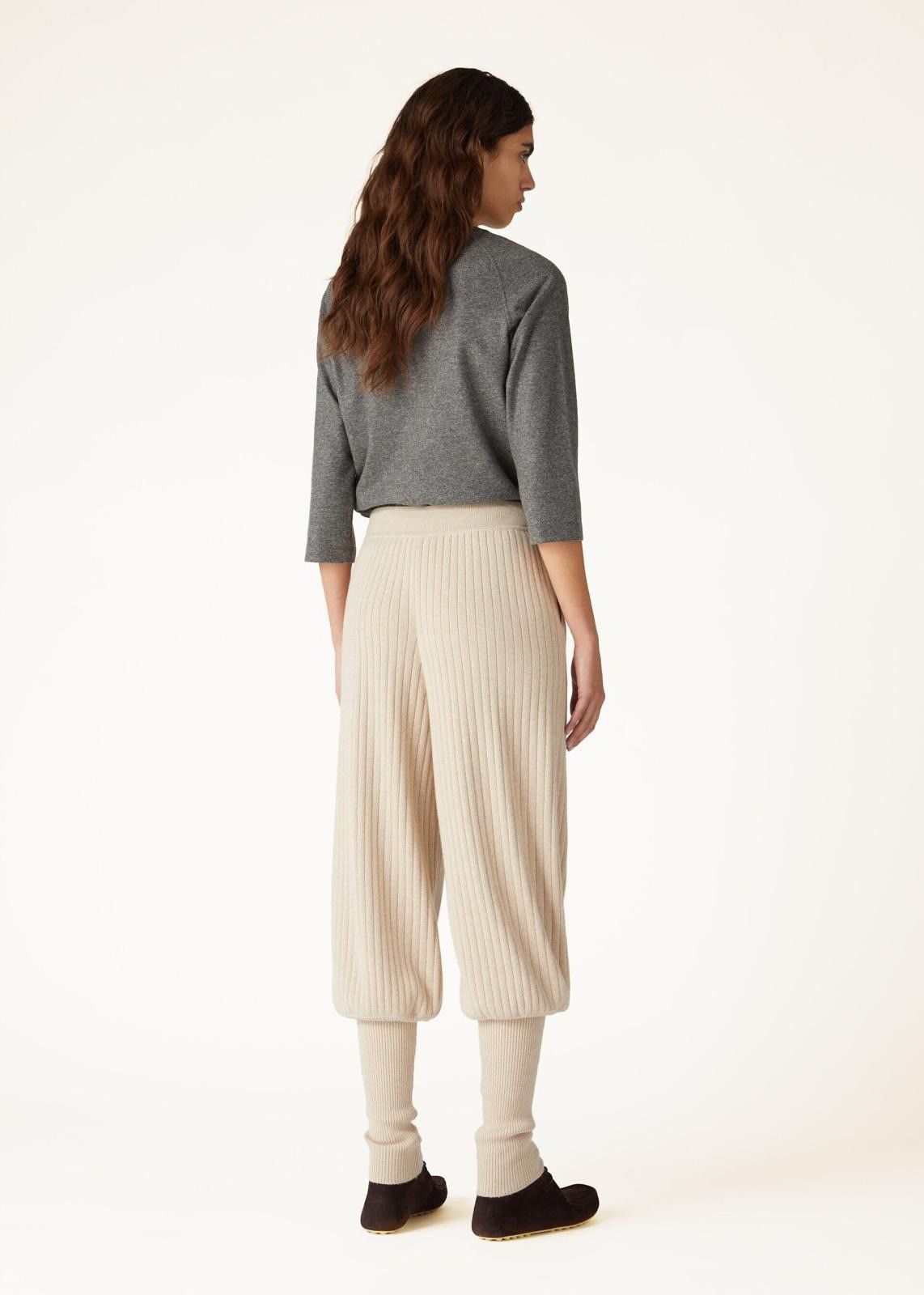 Loro Piana o1srvl11e0824 Jersey Darhan Long Sleeve T-Shirt in Grey Size XL / US 12-14 / IT 48-50 - 4 Thumbnail