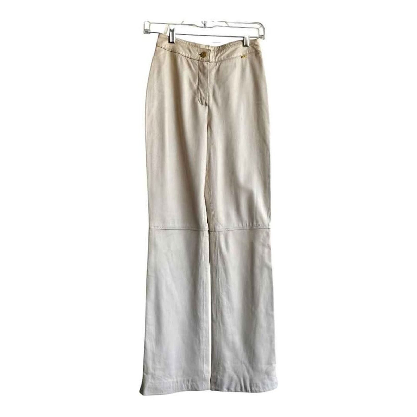 St. John St. John Sport Leather Pants 0 Size 25" / US 0 / IT 36 - 1 Thumbnail