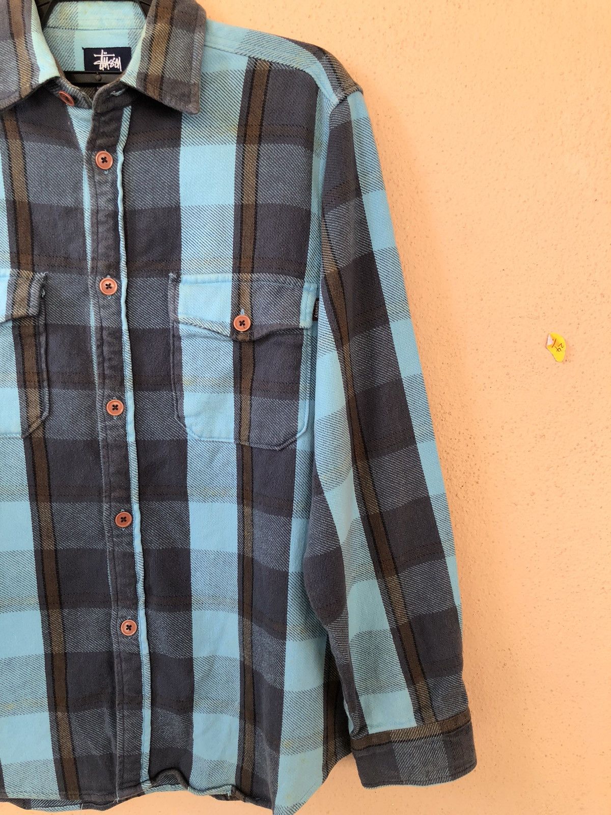 Stussy × Vintage Vintage STUSSY Heavy Cotton Flanel Size US M / EU 48-50 / 2 - 3 Thumbnail