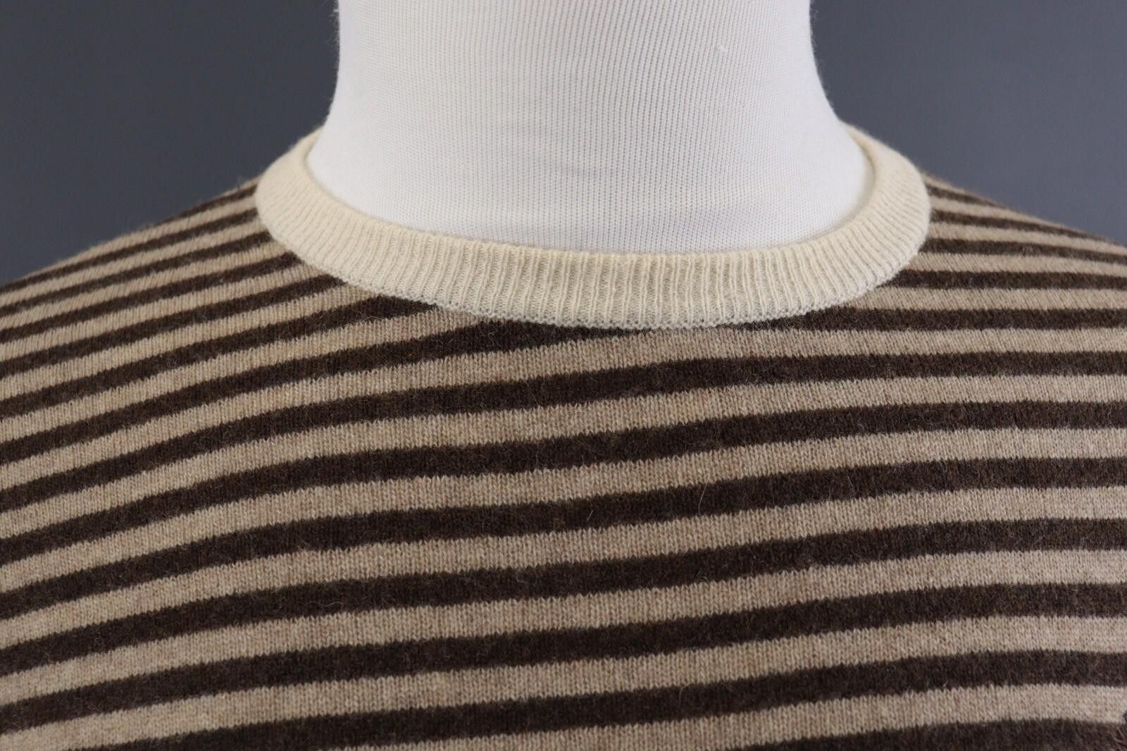 La Martina La Martina Brown Stripe Wool Brown Men's Sweater Size M Size US M / EU 48-50 / 2 - 5 Thumbnail