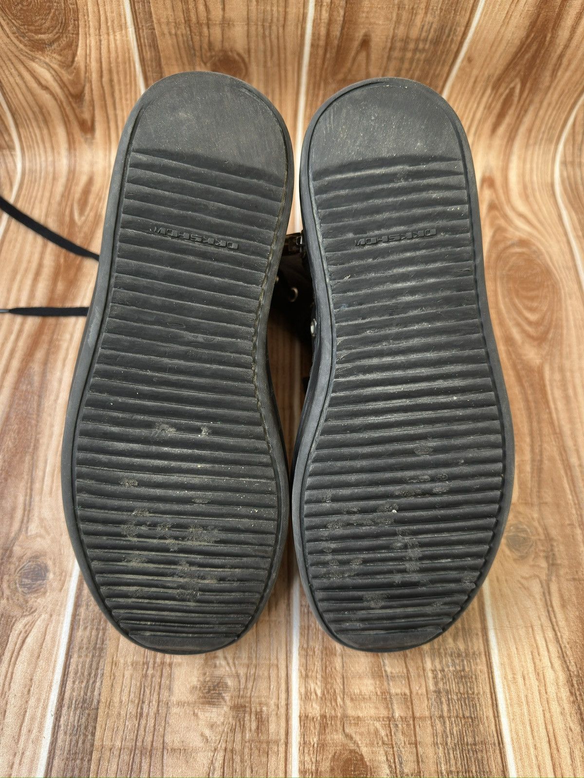 Rick Owens Rick Owens Drkshdw 2016 Black Waxed Canvas Vegan Ramones Size US 7.5 / EU 40-41 - 23 Thumbnail