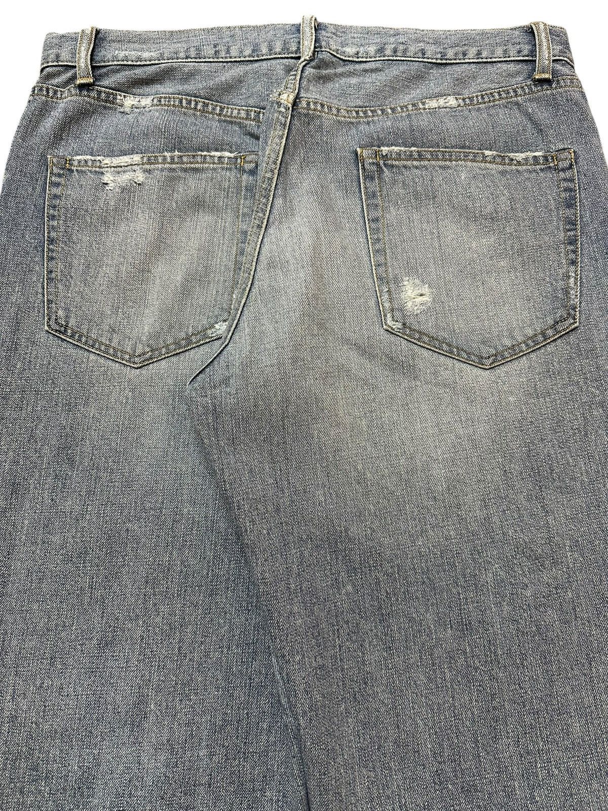 Junya Watanabe Vintage Japanese Brand Blue Faded Wash Distress Loose Jeans Size US 32 / EU 48 - 6 Thumbnail