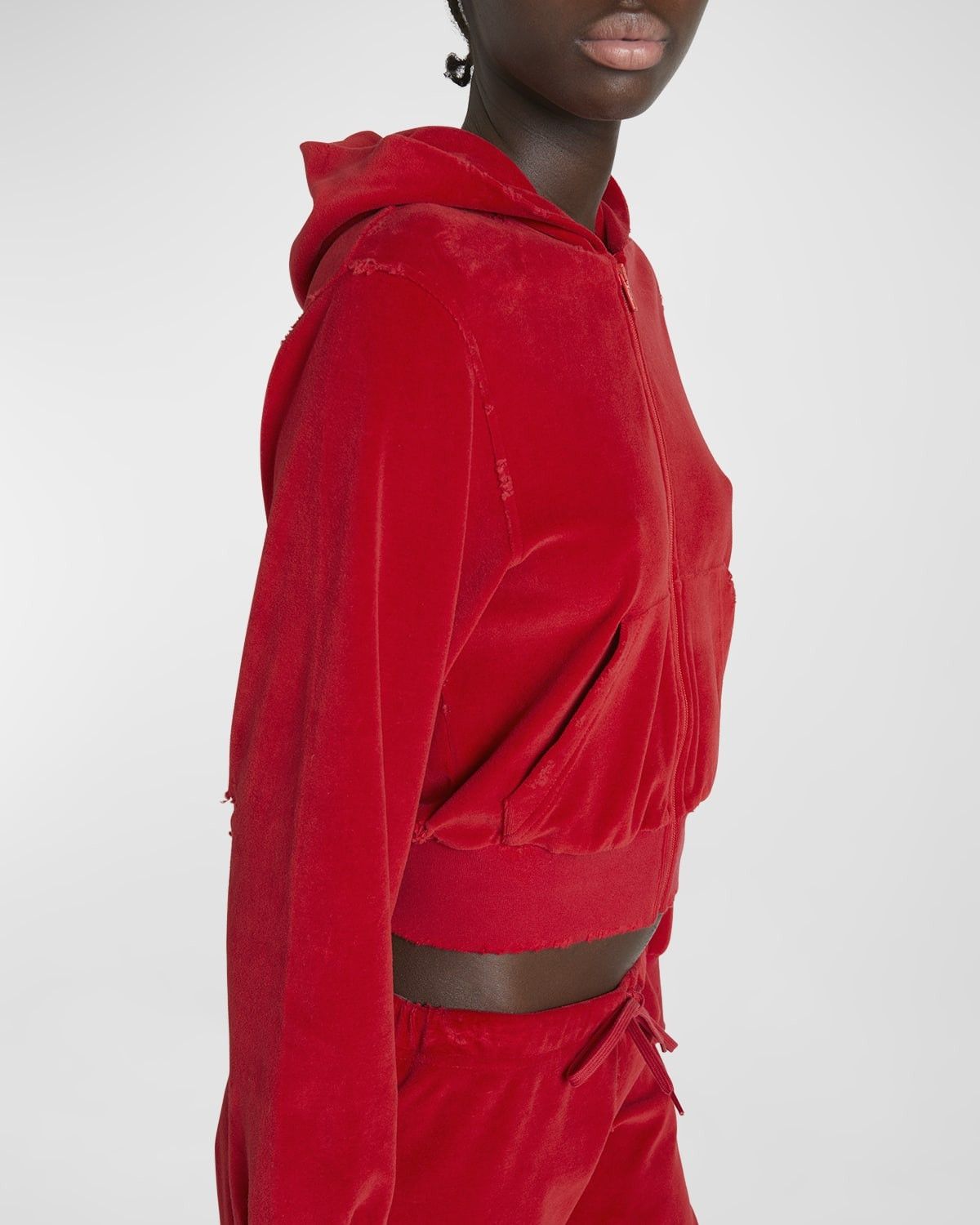 Balenciaga o1bcso1str0525 BB Motel Zip Up Hoodie Fitted in Red Size L / US 10 / IT 46 - 6 Thumbnail