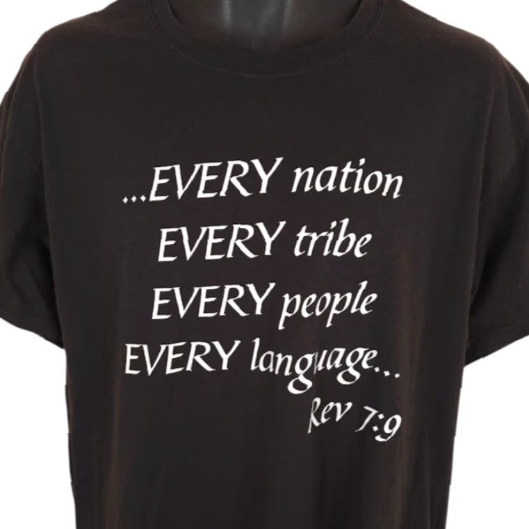 Hanes Christian T Shirt Mens Large Black Bible Verses Revelation Genesis Size US L / EU 52-54 / 3 - 2 Thumbnail