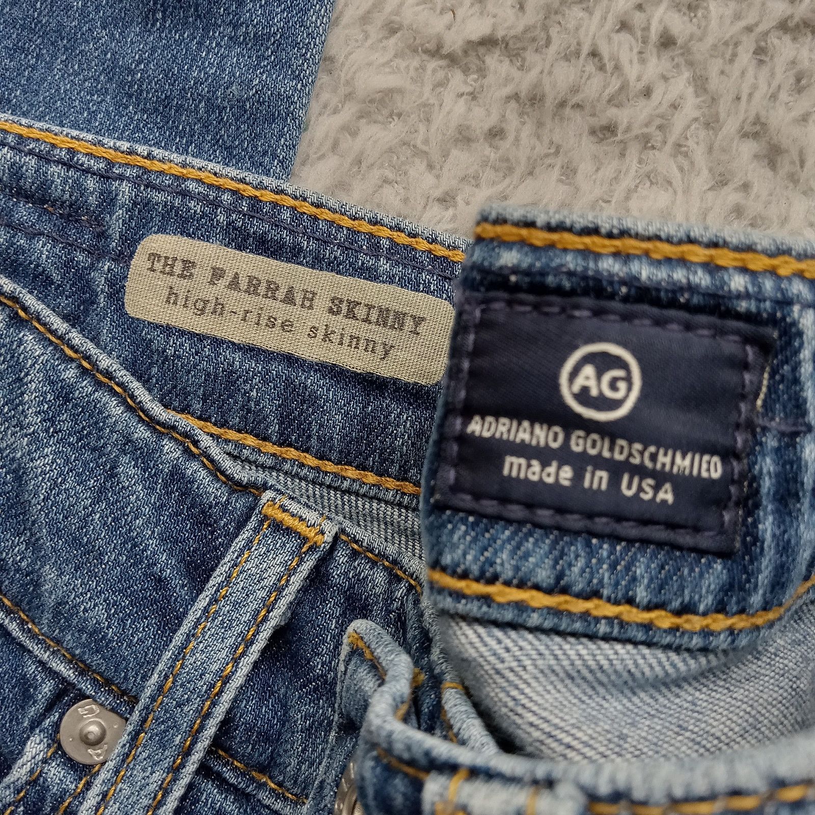 AG Adriano Goldschmied AG Adriano Goldschmied Farrah Jeans 28 X 29 Skinny Size 28" / US 6 / IT 42 - 6 Thumbnail