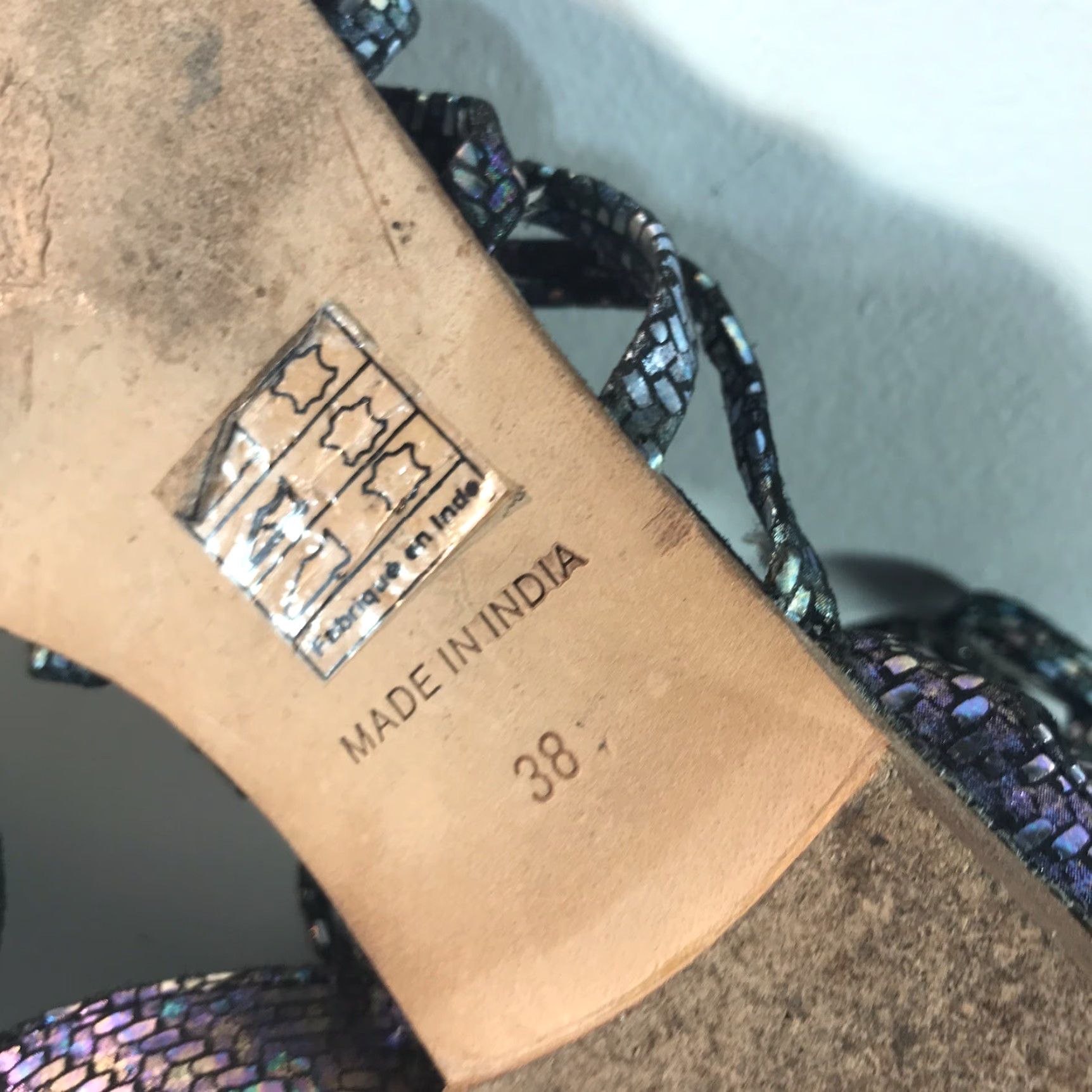 Free People Free People Metallic Multicolor Gladiator Flat Sandals Womens Size 7 Size US 7 / IT 37 - 7 Thumbnail