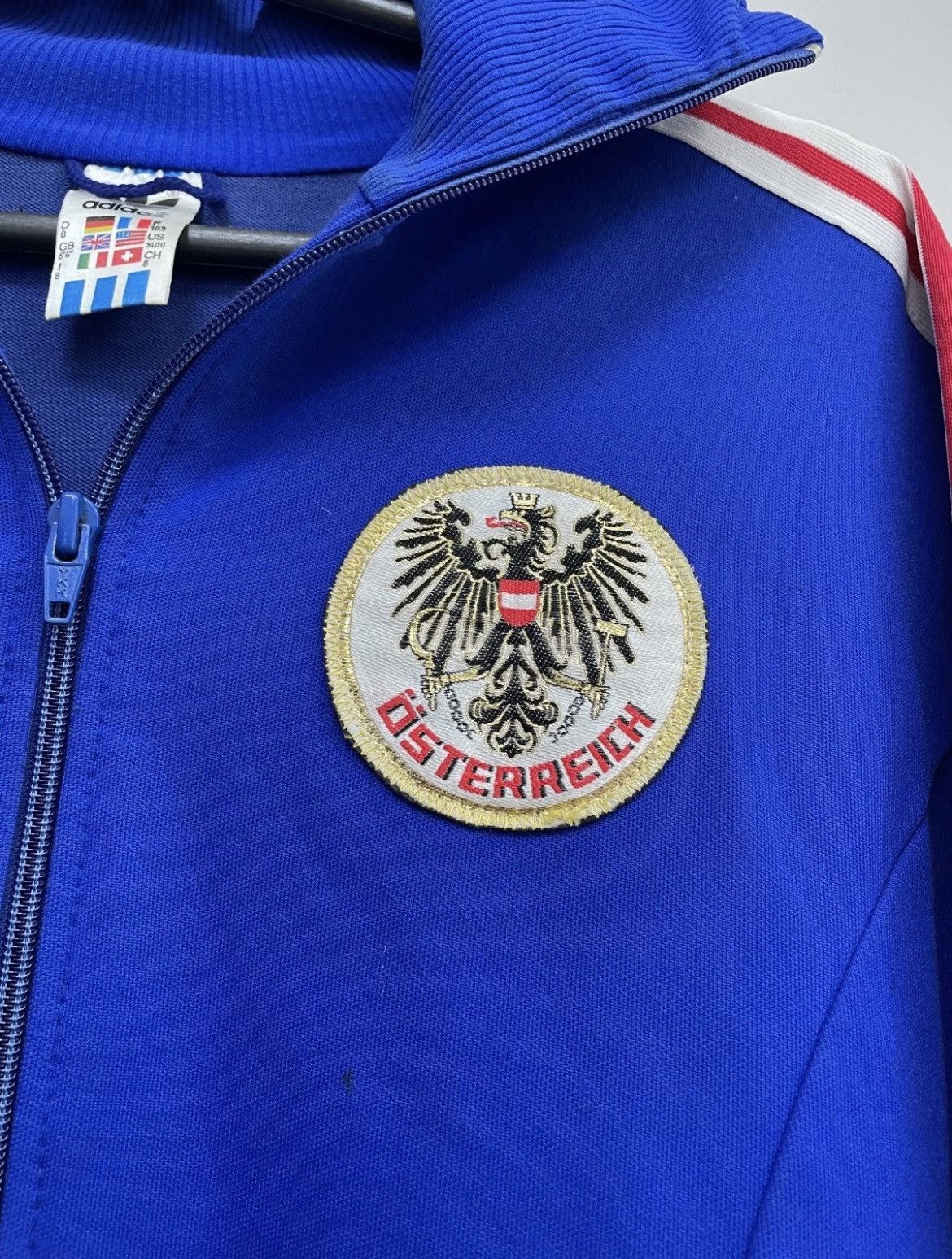 Adidas Austria 1980 Adidas Track Jacket Österreich Football Jersey Size US M / EU 48-50 / 2 - 5 Thumbnail