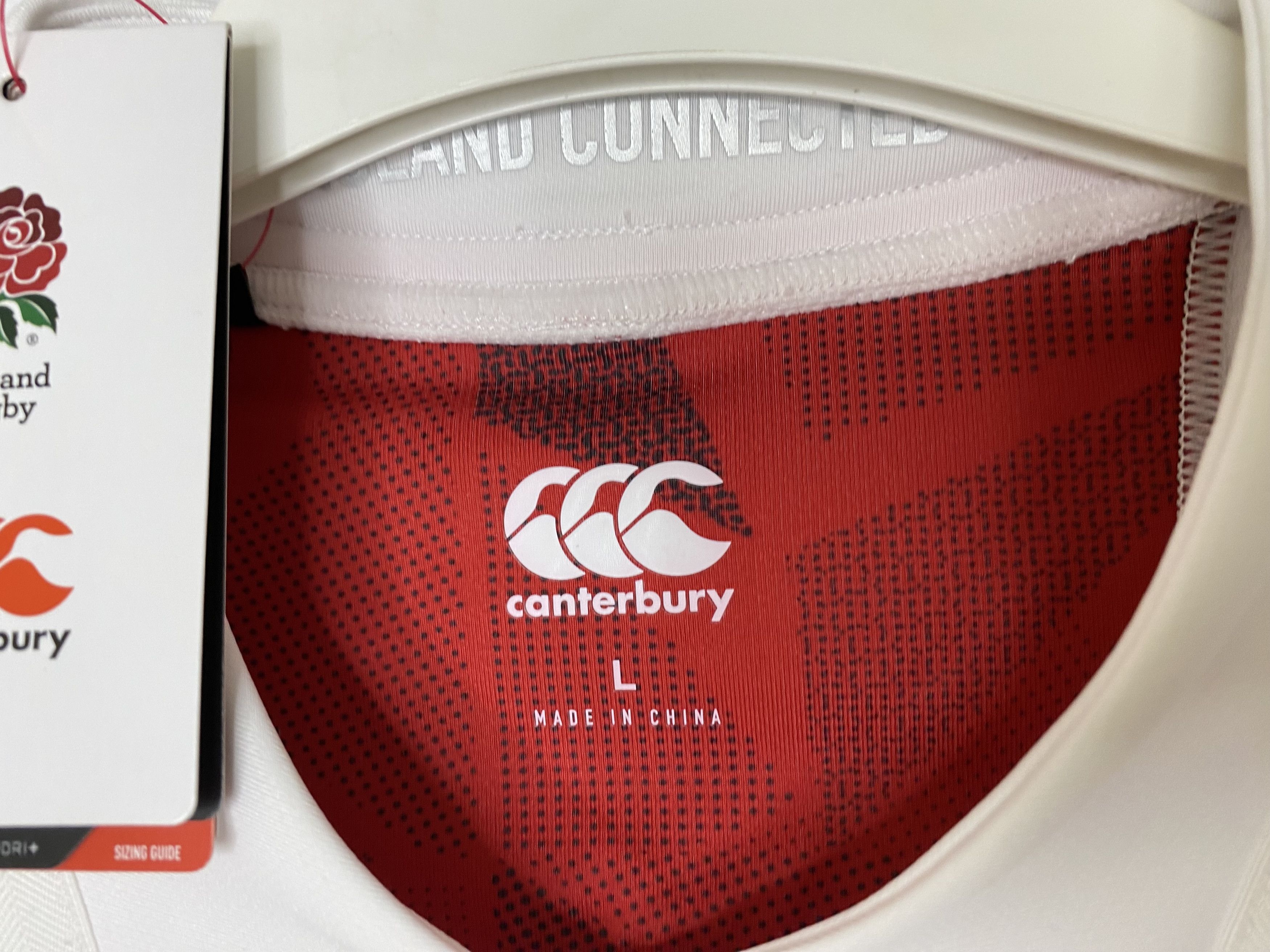Canterbury of New Zealand ENGLAND TEAM 2017 2018 HOME RUGBY SHIRT JERSEY VAPODRI PRO Size US L / EU 52-54 / 3 - 6 Thumbnail