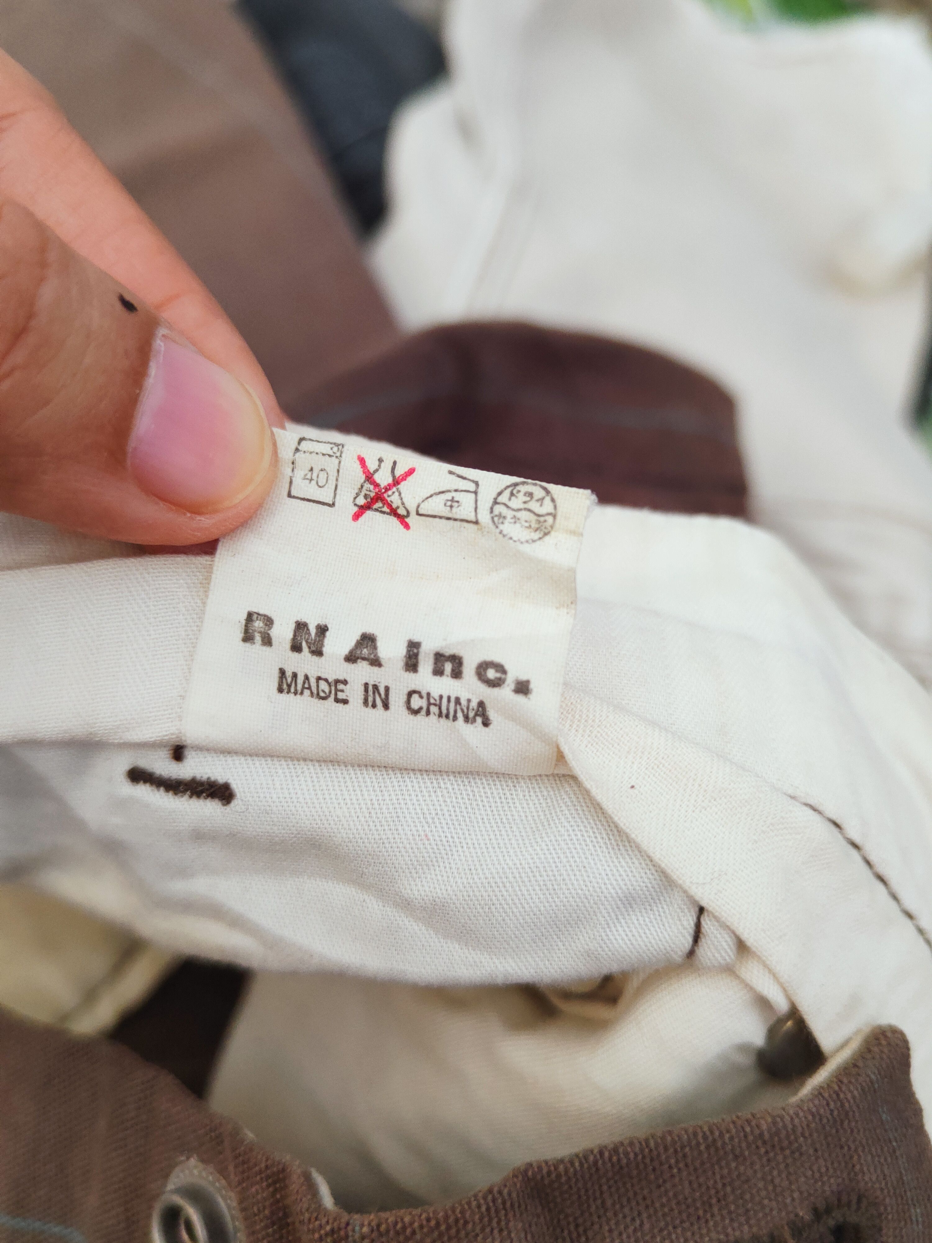 Japanese Brand × OVER THE STRiPES × Vintage Rna Dark Brown Faded stripe vintage Casual Pants #W087 Size 31" - 13 Thumbnail