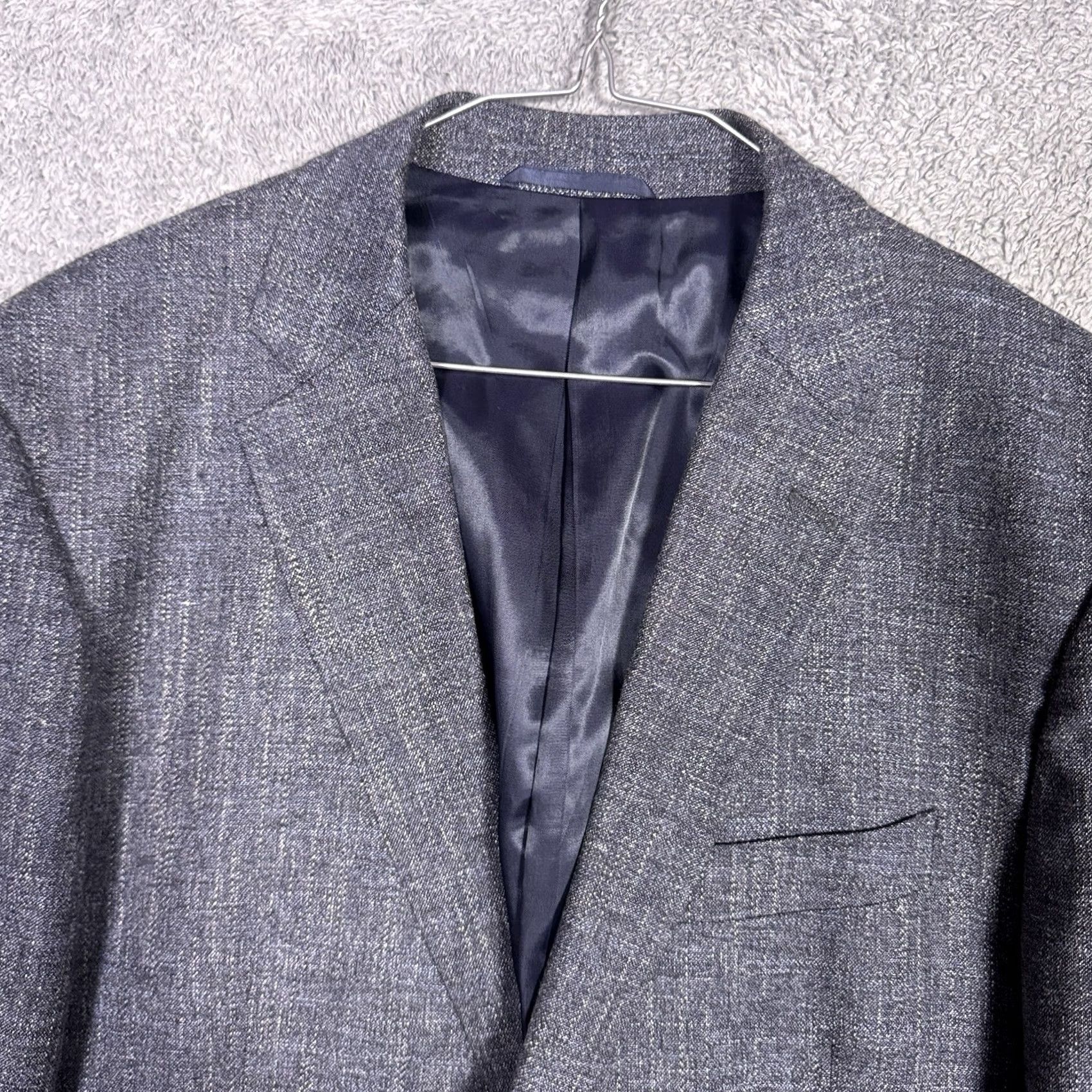 Rodd & Gunn Rodd & Gunn Jacket Mens L Blue Blazer Virgin Wool Linen Cotton Sport Coat Italy Suit Size 42R - 4 Thumbnail