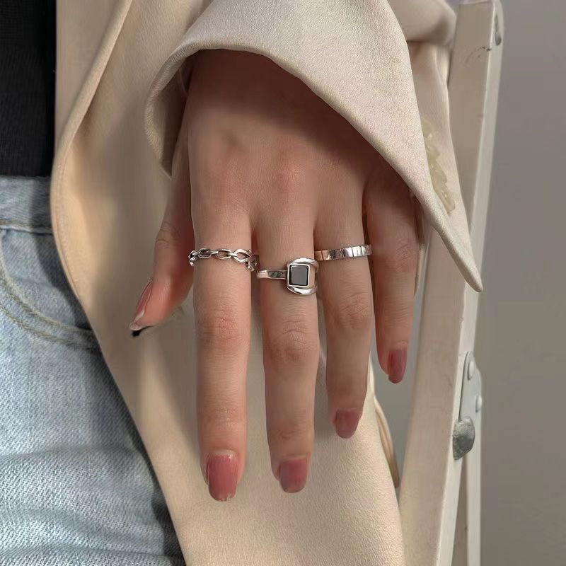 Jewelry Hip-hop Jewelry Rings Open Size Chrome Ring (Size 7-13) Size ONE SIZE - 3 Thumbnail