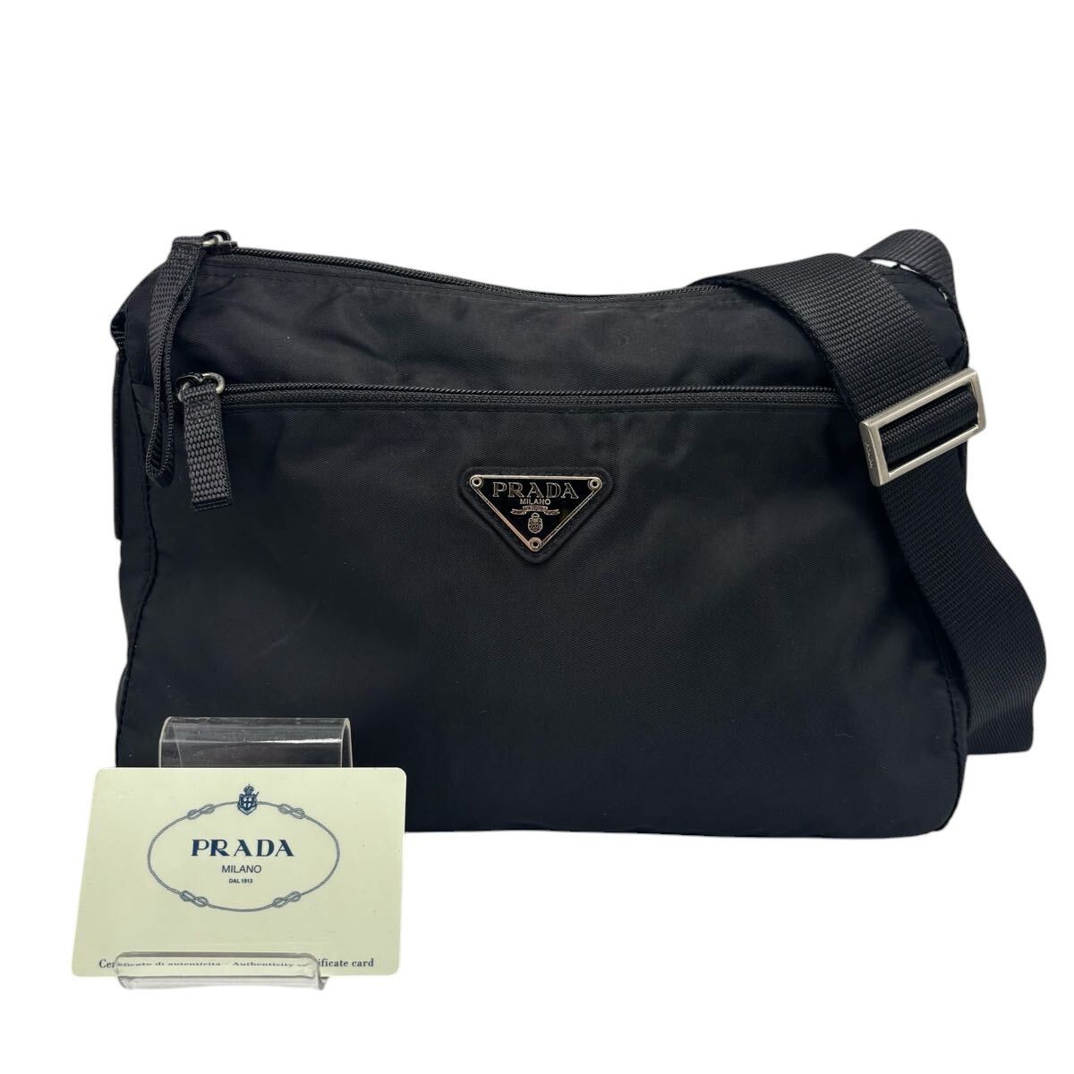 Prada Sport Black Nylon Messenger Shoulder Crossbody Bag, Men's