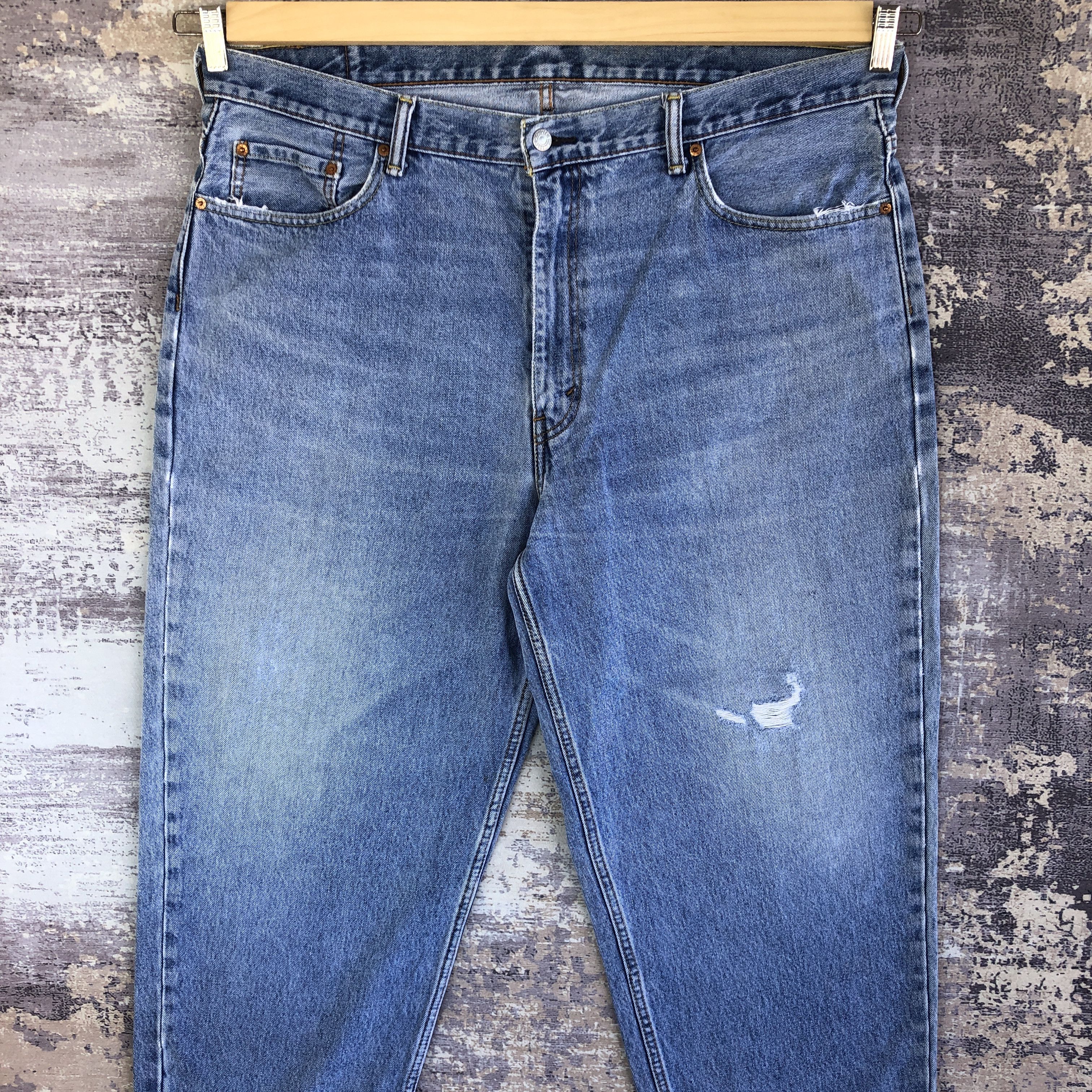 Levi's Y2K Levis 560 Light Wash Baggy Jeans Distressed Levi's Denim Size US 40 / EU 56 - 3 Thumbnail
