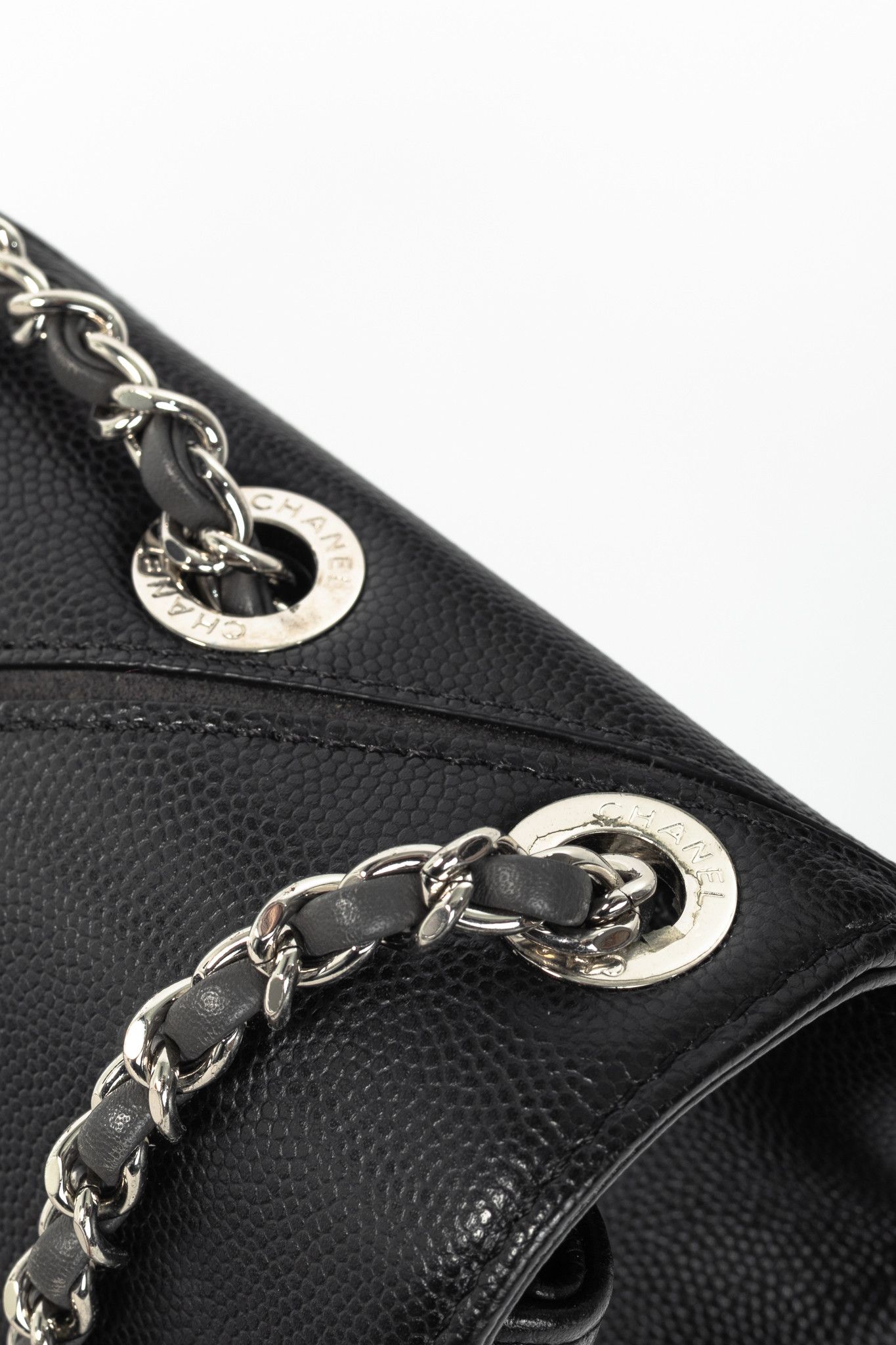 Chanel Chanel SS17 Black Caviar Large Chevron Flap Bag Size ONE SIZE - 8 Thumbnail