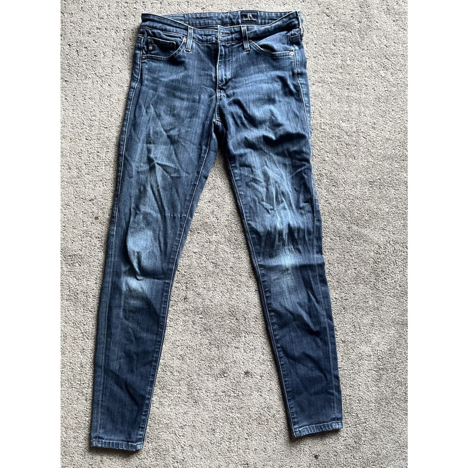 Vintage AG Adriano Goldschmied Women's Blue Size 26R Super Skinny Pants Size 26" / US 2 / IT 38 - 2 Thumbnail