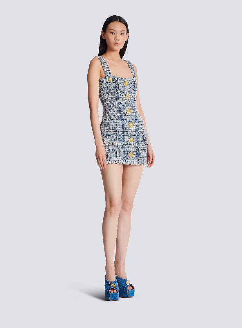 balmain blue tweed dress Too Good to Pass Up Dress, Women's Royal Blue Dresses – CityLux Boutique