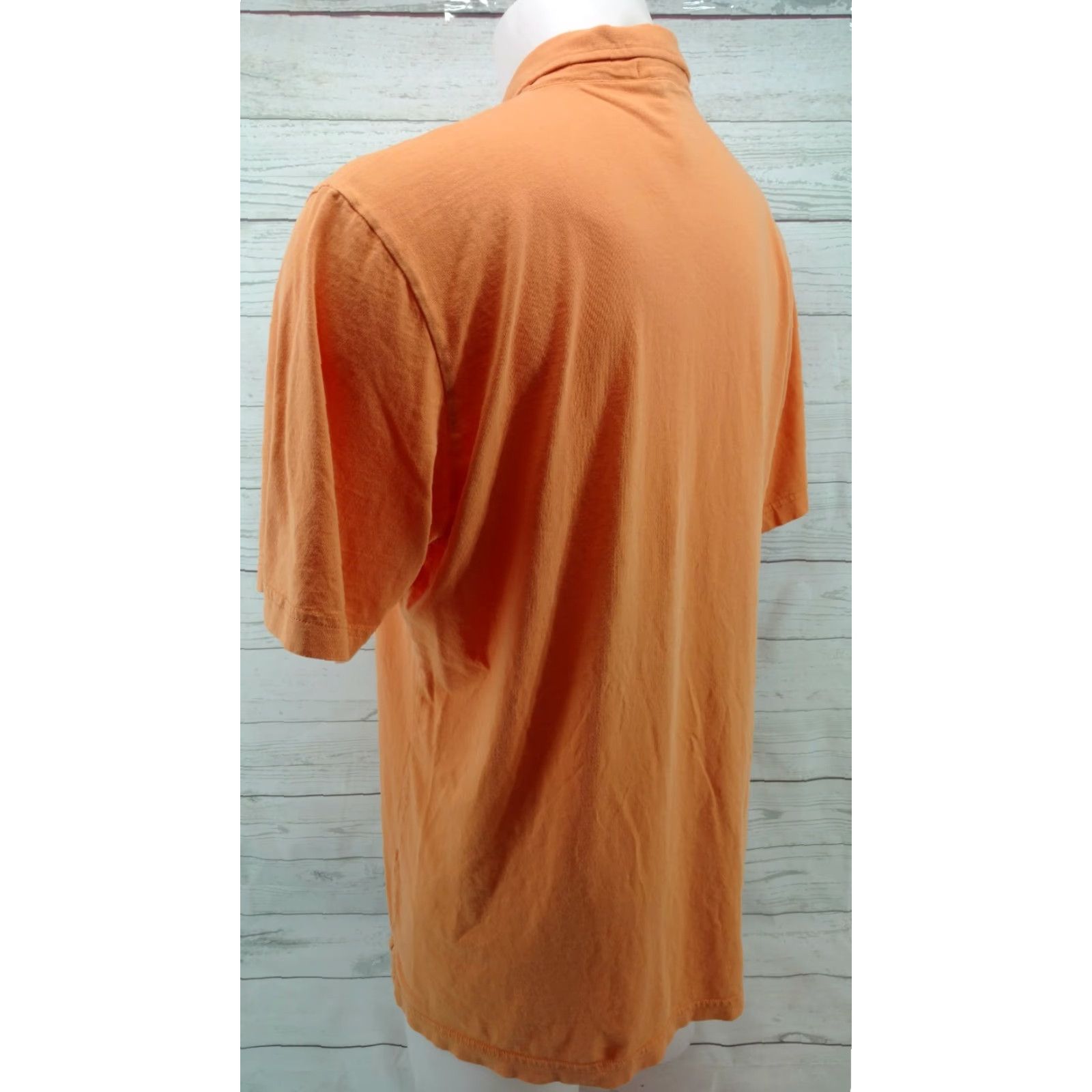 Peter Millar Peter Millar Men's Shirt XL Orange Pocket Polo Rugby Button-Up Short Sleeve Cad Casual Regular Fit Shirt Mens Orange Pocket Size US XL / EU 56 / 4 - 6 Thumbnail
