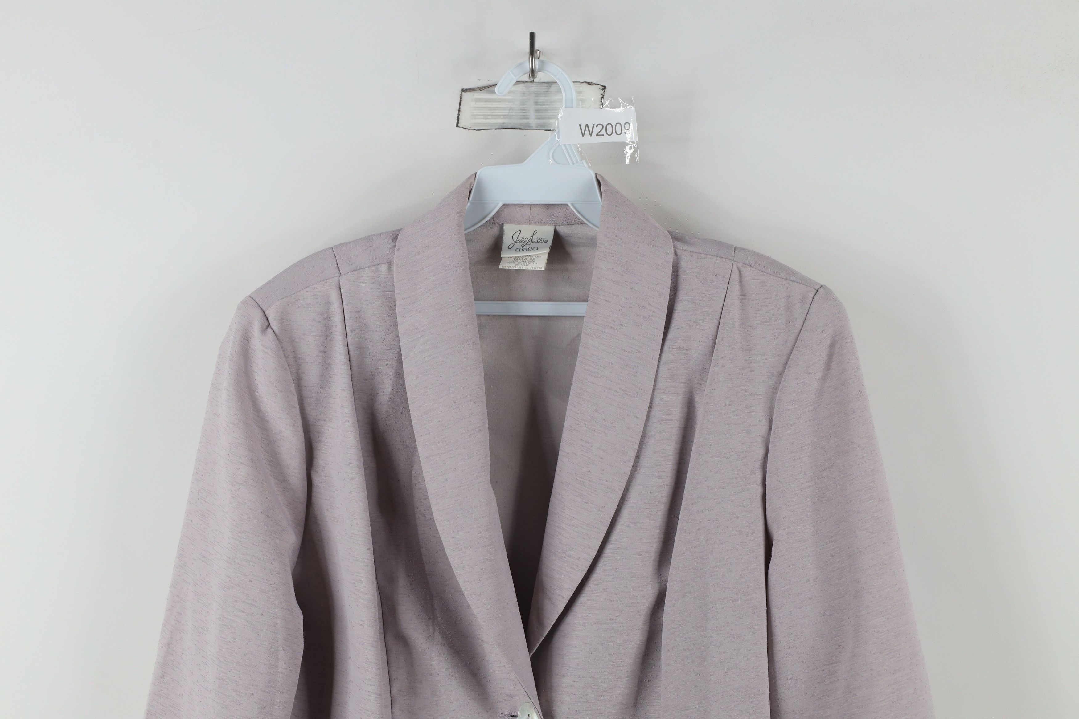 Vintage Vintage 90s Streetwear Button Blazer Suit Coat Jacket Lilac Size XXL / US 16-18 / IT 52-54 - 2 Thumbnail