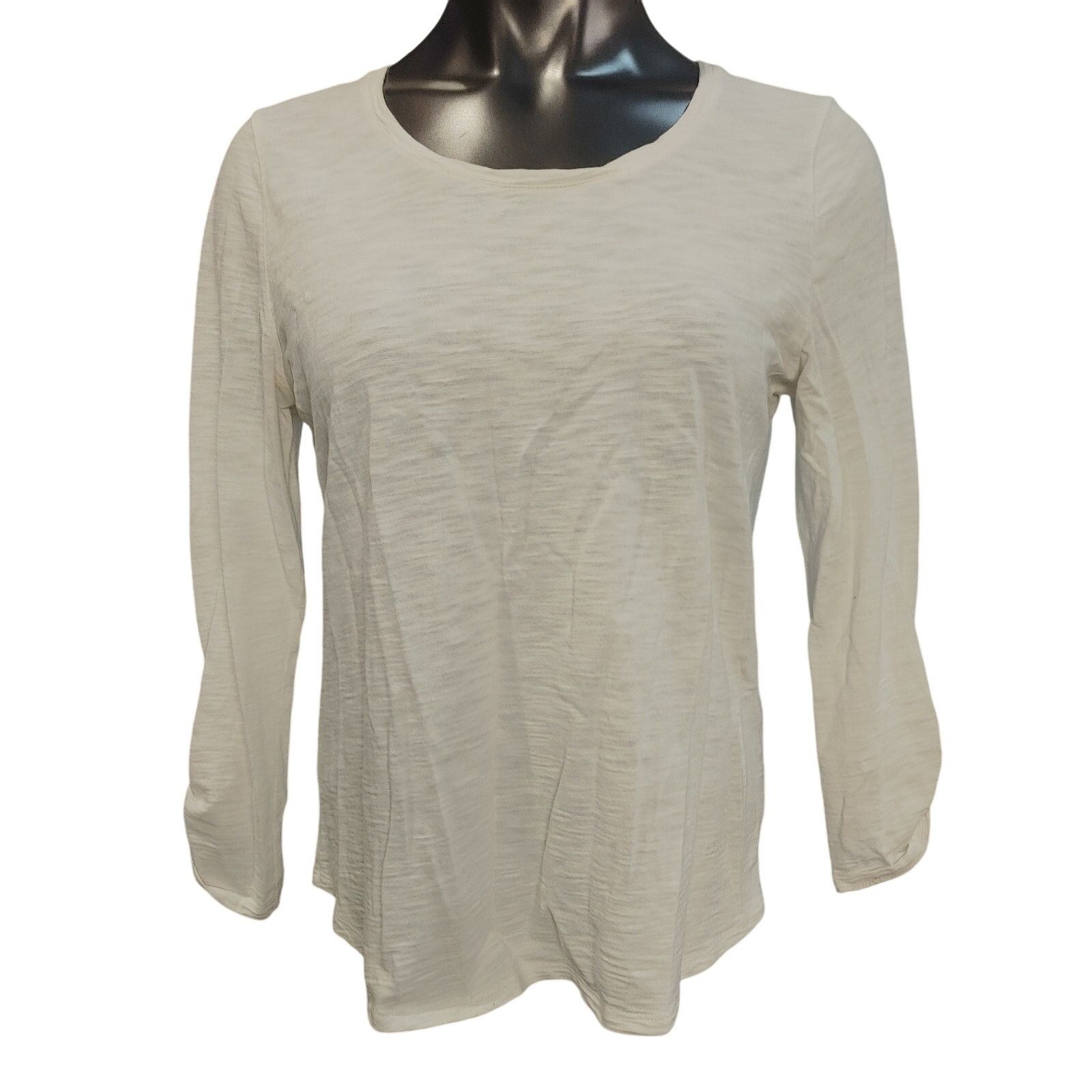Other Chico's The Ultimate Tee Women's S Off White Long Sleeve Top Size S / US 4 / IT 40 - 1 Thumbnail