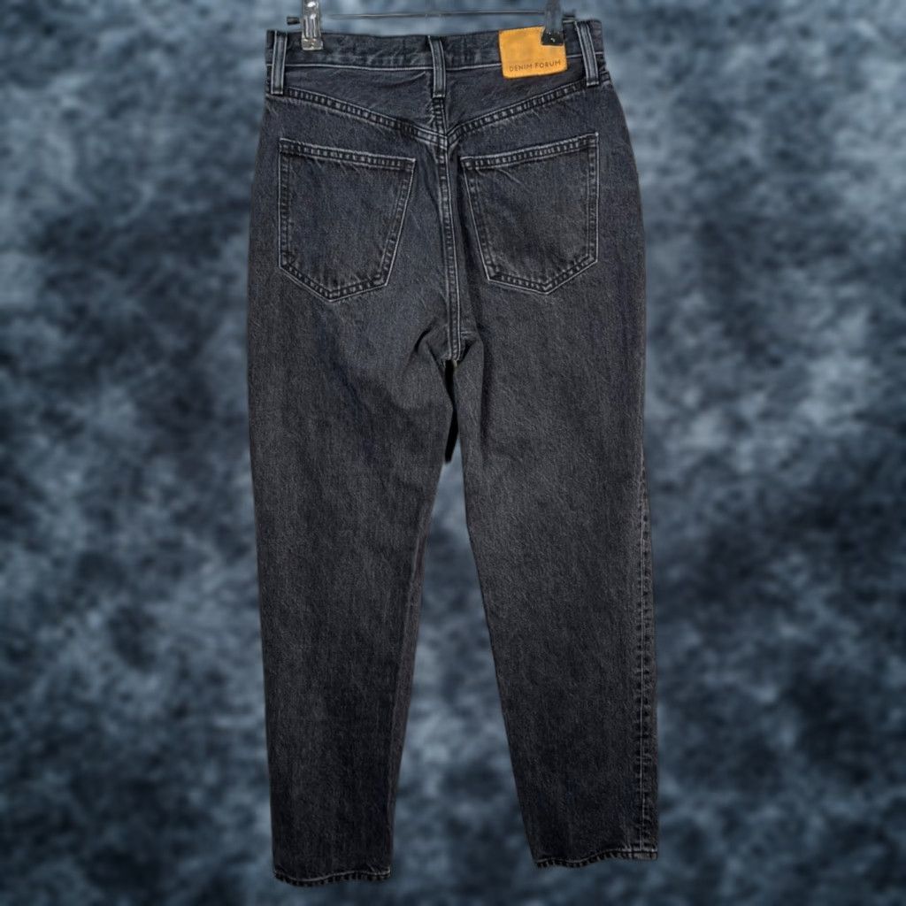 Vintage Denim Forum Jeans Womens Size 25 Inseam 28 High Rise Black Organic Cotton 5-Pocket Tapered Vintage No Size 42" / US 20 - 1 Thumbnail