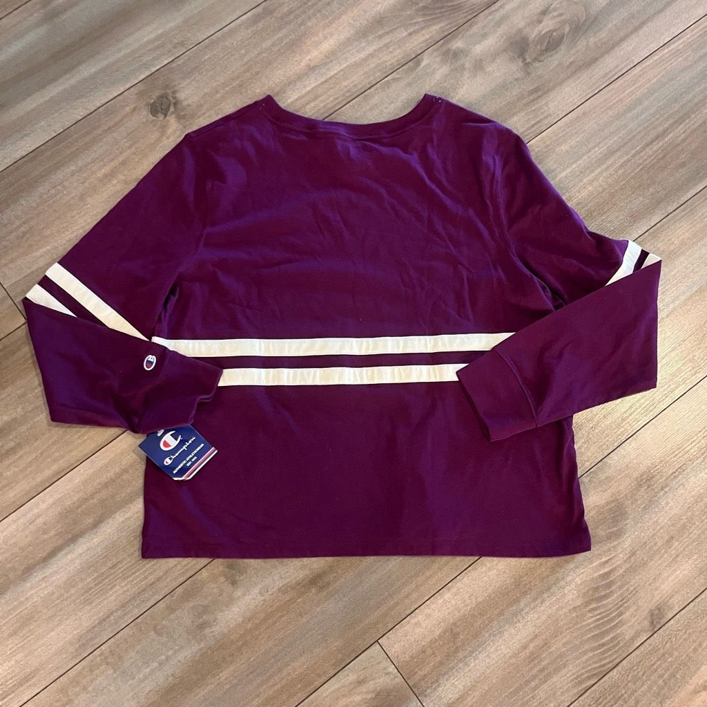 Champion NWT Champion Purple Athletic Longsleeve Shirt Women Large Bi Size L / US 10 / IT 46 - 5 Thumbnail