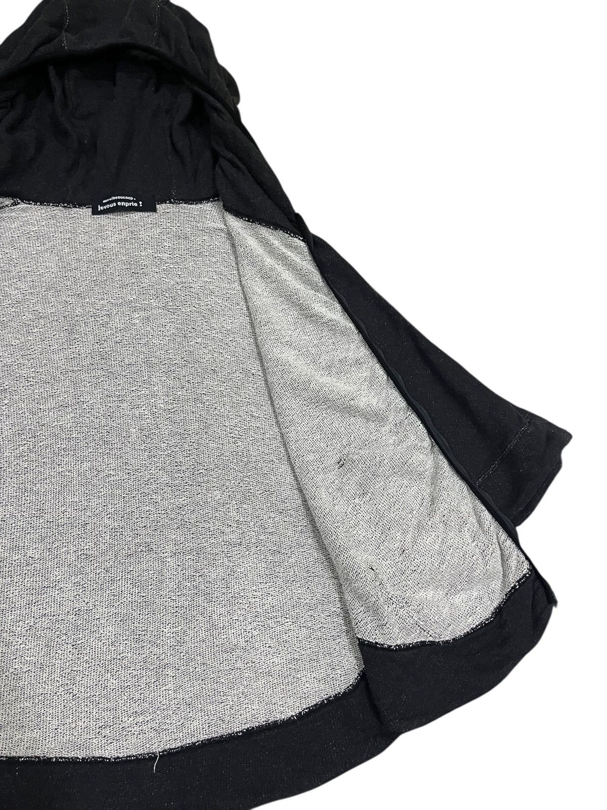 Issey Miyake Mercibeaucoup by issey miyake poncho style hoodie black Size L / US 10 / IT 46 - 8 Thumbnail
