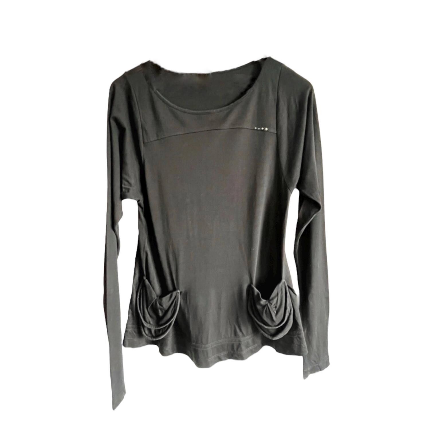 Cop Copine The Cop Copine Draped Pocket Top Size ONE SIZE - 1 Thumbnail