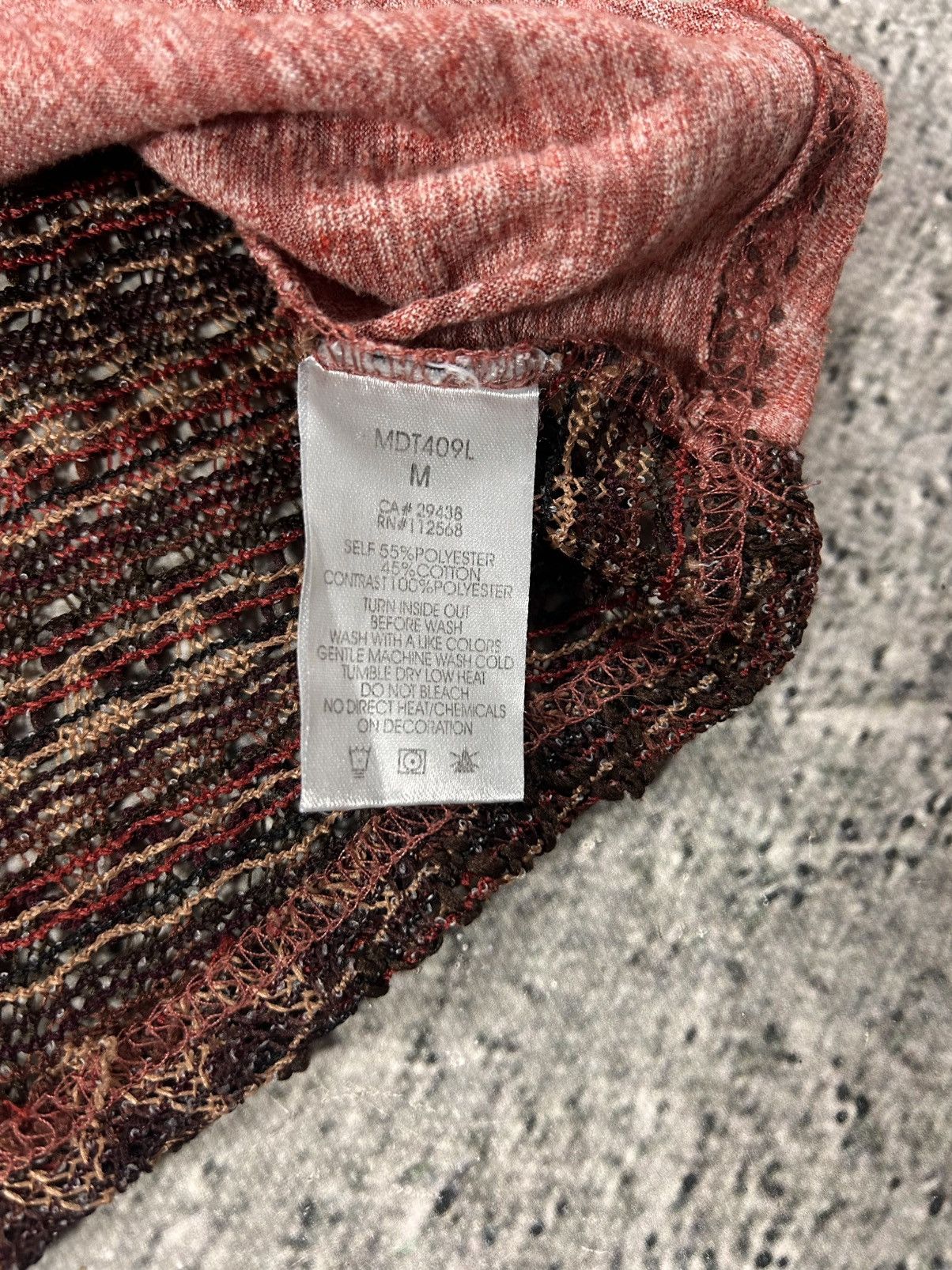 Miss Me Miss Me longsleeve top mesh Y2K big cross logo Size M / US 6-8 / IT 42-44 - 6 Thumbnail