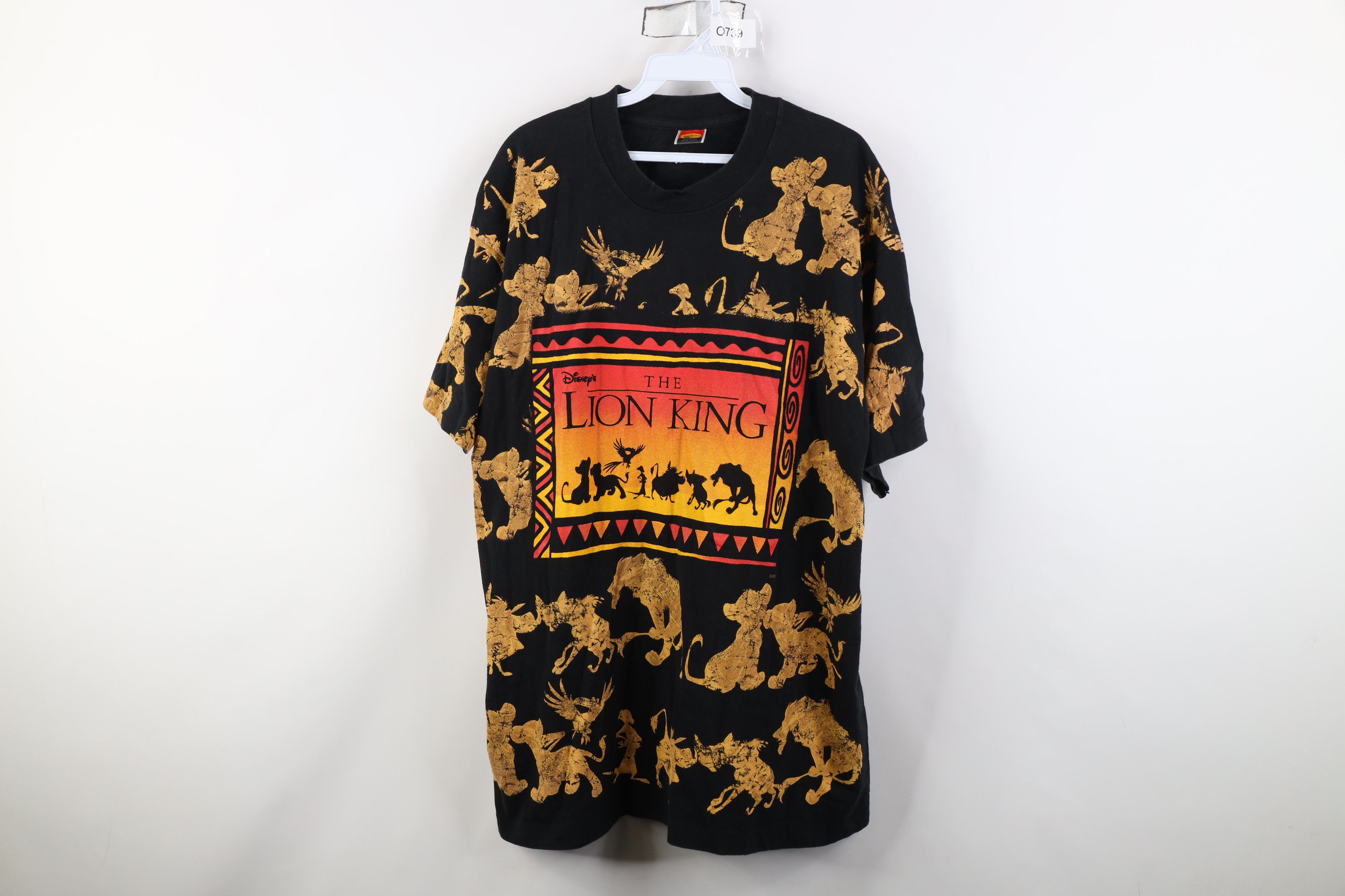 Disney Vintage 90s Disney Lion King All Over Short Sleeve T-Shirt Size US L / EU 52-54 / 3 - 1 Thumbnail