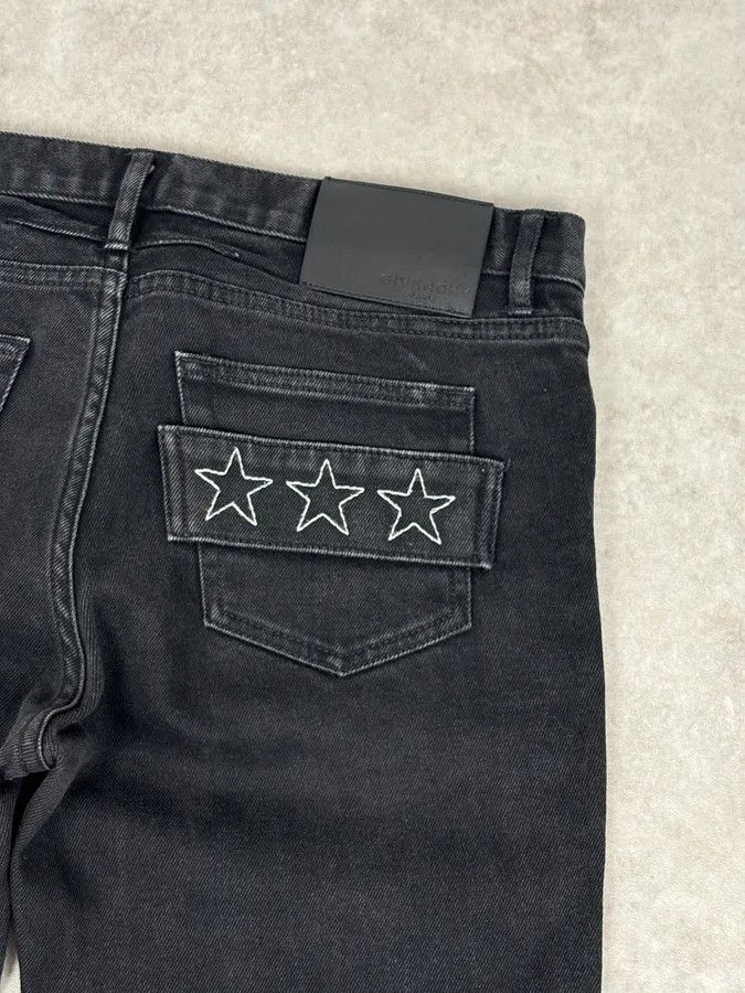 Givenchy SS2017 Givenchy Black Denim Three-Star Jeans by Riccardo Tisci Size 26" / US 2 / IT 38 - 8 Thumbnail