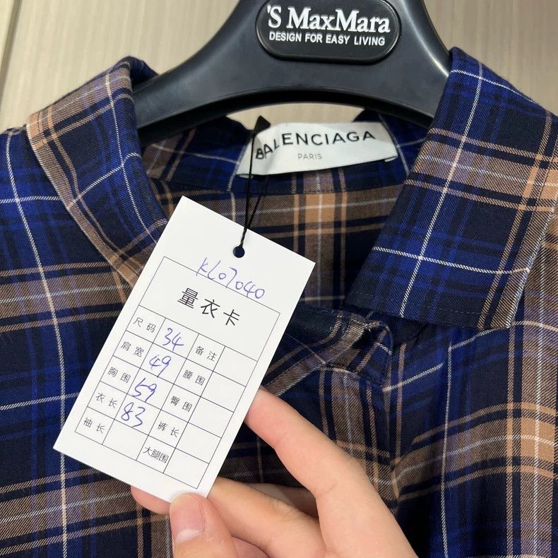 Balenciaga Balenciaga size 34 Gold Button Plaid Shirt Size M / US 6-8 / IT 42-44 - 7 Thumbnail