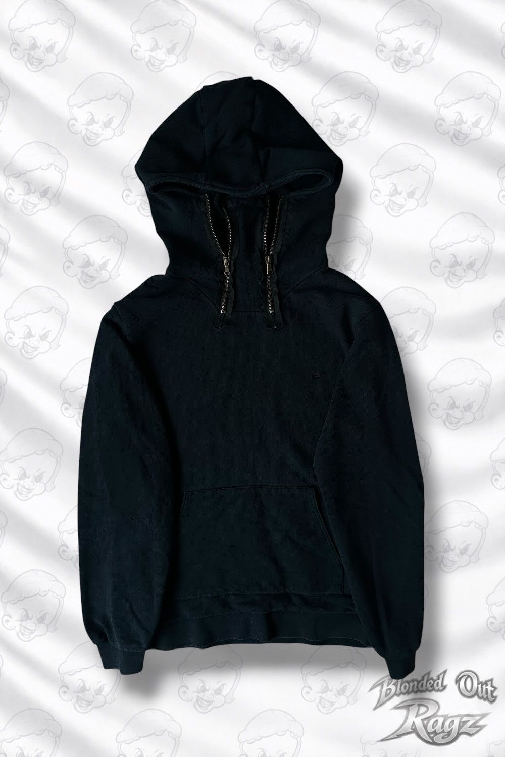 Raf Simons Raf Simons Double Zip Neck Hoodie Archive Size US L / EU 52-54 / 3 - 1 Thumbnail