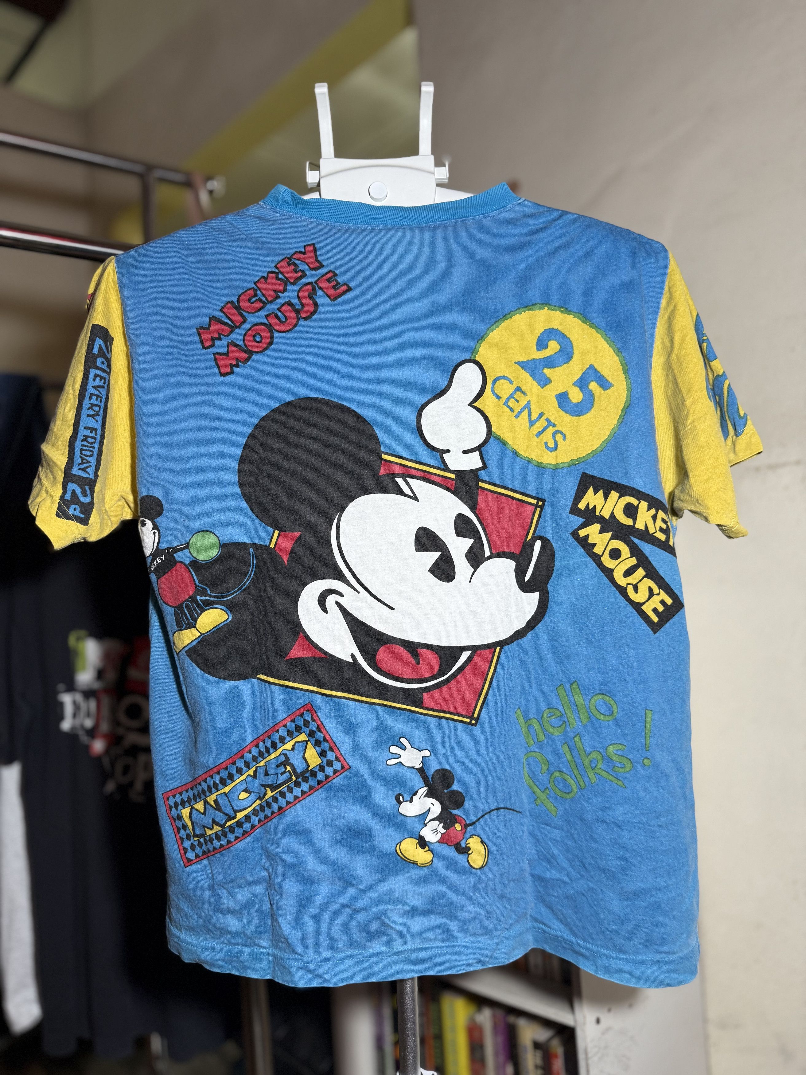 Mickey Mouse Mickey All Over Print Tee (Mickey & Co. Japan) Size US M / EU 48-50 / 2 - 9 Thumbnail