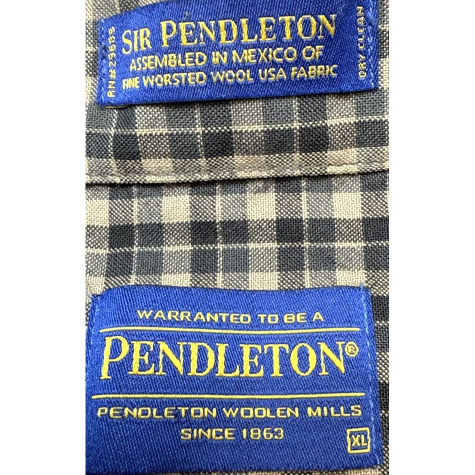 Pendleton Pendleton Shirt Mens XL Plaid 100% Worsted Wool Button Down Long Sleeve Multicolor Size US XL / EU 56 / 4 - 3 Thumbnail