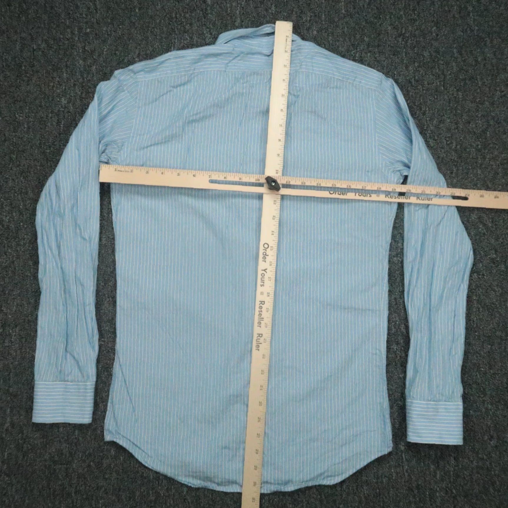 Ralph Lauren Ralph Lauren Black Label Shirt Men Small 15 Blue Striped Tailored Fit Shirt Mens Dress Shirt Size US S / EU 44-46 / 1 - 4 Thumbnail