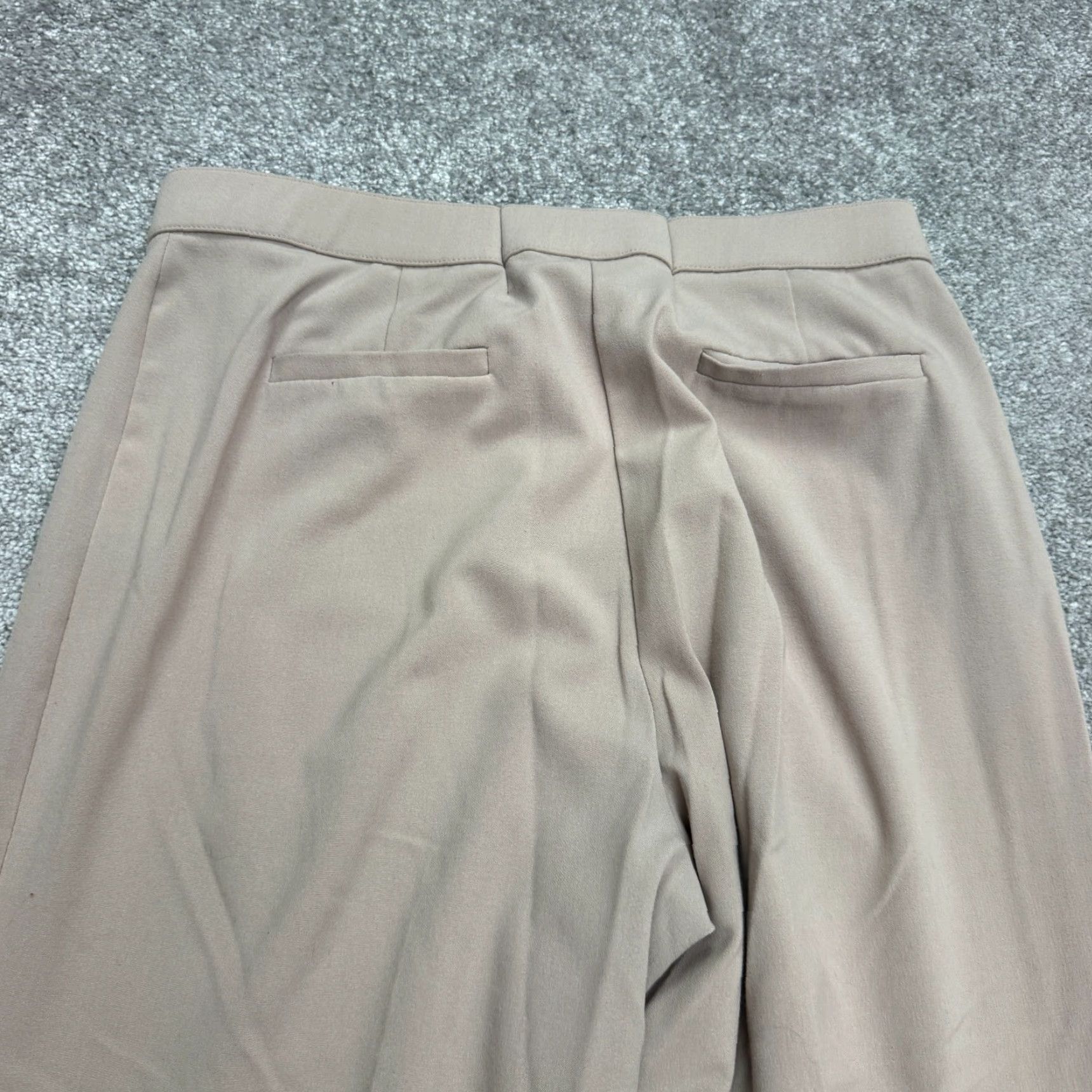 Coldwater Creek Coldwater Creek Wide Leg High Rise Trouser Pants Beige 14 31x27.5 Work Womens Size 36" / US 14 / IT 50 - 6 Thumbnail