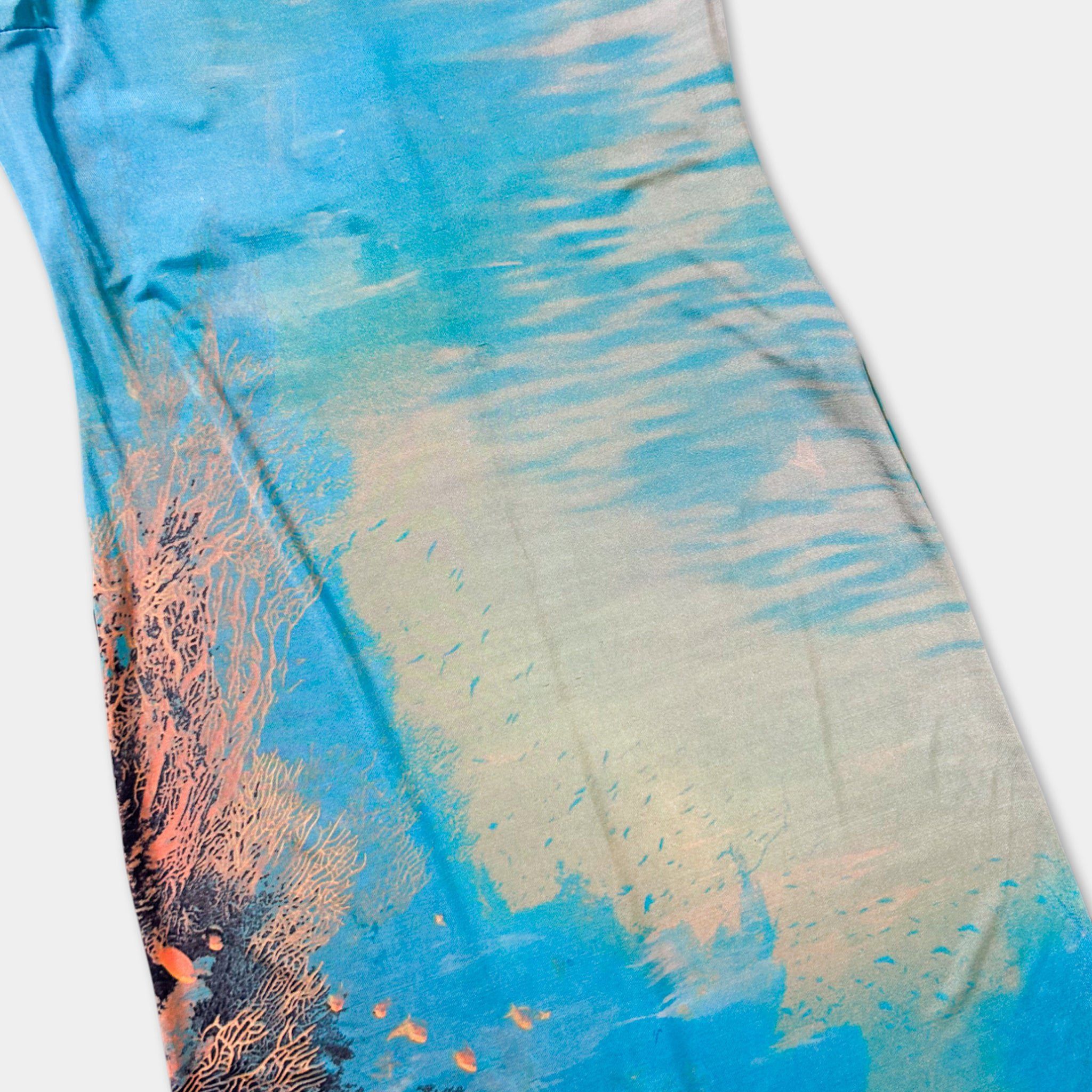 Roberto Cavalli Cavalli Jeans Coral Reef Graphic Dress Size L / US 10 / IT 46 - 2 Thumbnail