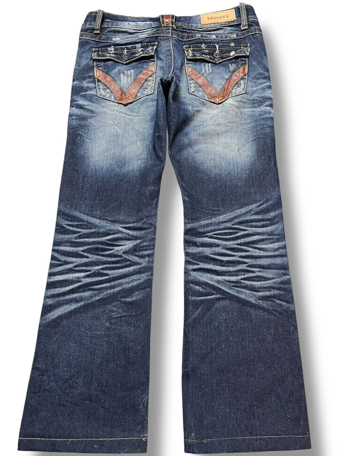 Trinity The Label Vintage Trinity Jeans Whiskers Denim Size US 32 / EU 48 - 6 Thumbnail