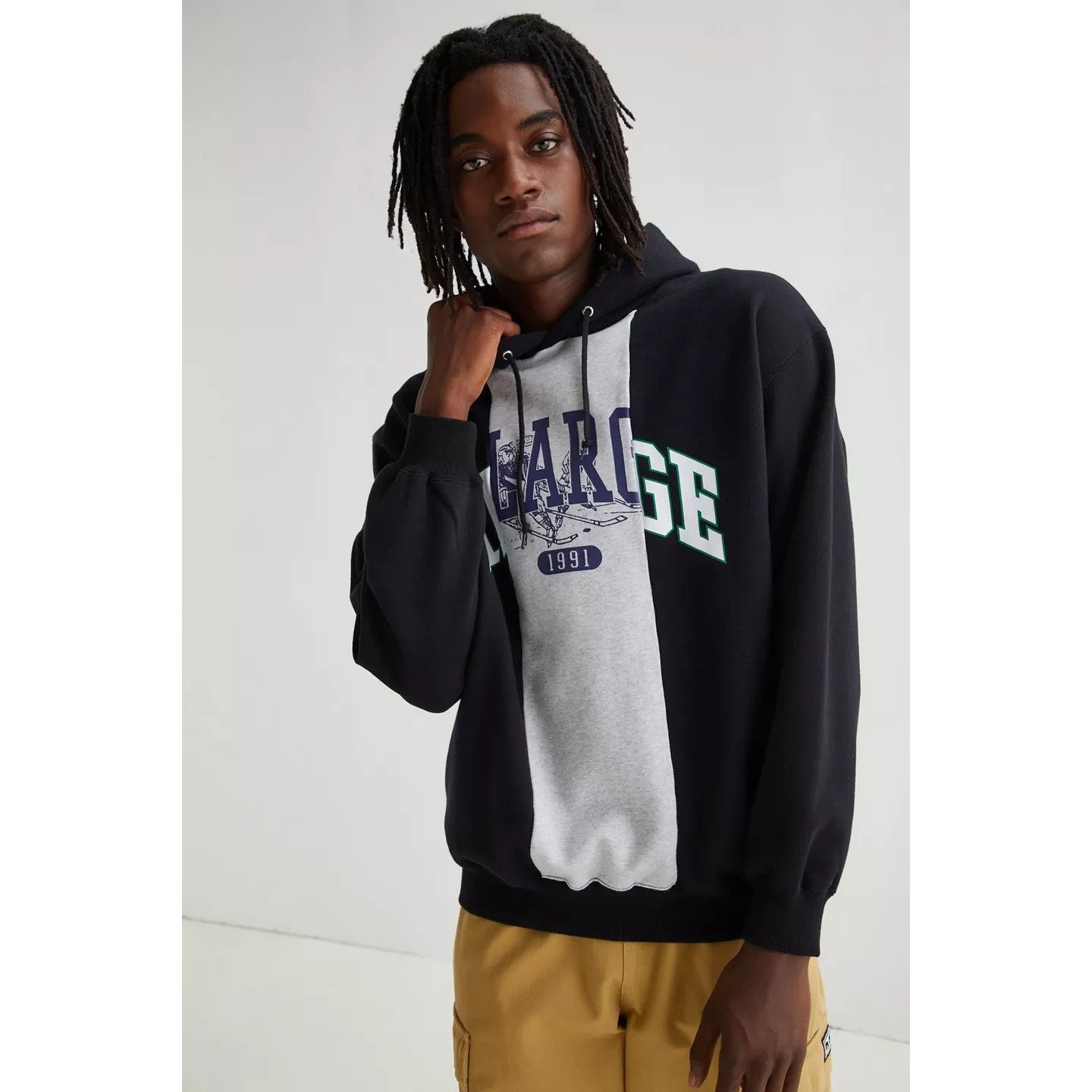 Urban Outfitters New Urban Outfitters XLARGE Patchwork Hoodie Sweatshirt Size US M / EU 48-50 / 2 - 2 Thumbnail