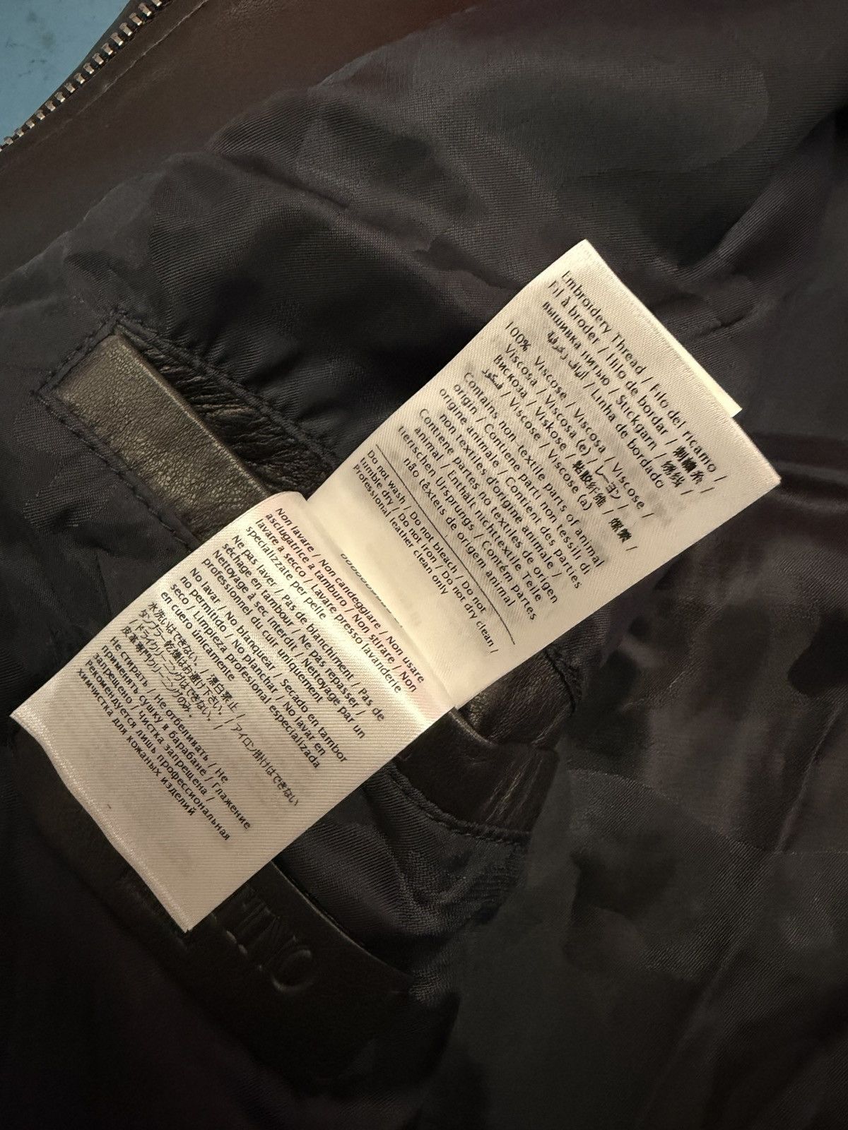 Valentino VALENTINO FUNKY DRAGON LAMB BIKER JACKET Size US L / EU 52-54 / 3 - 11 Thumbnail
