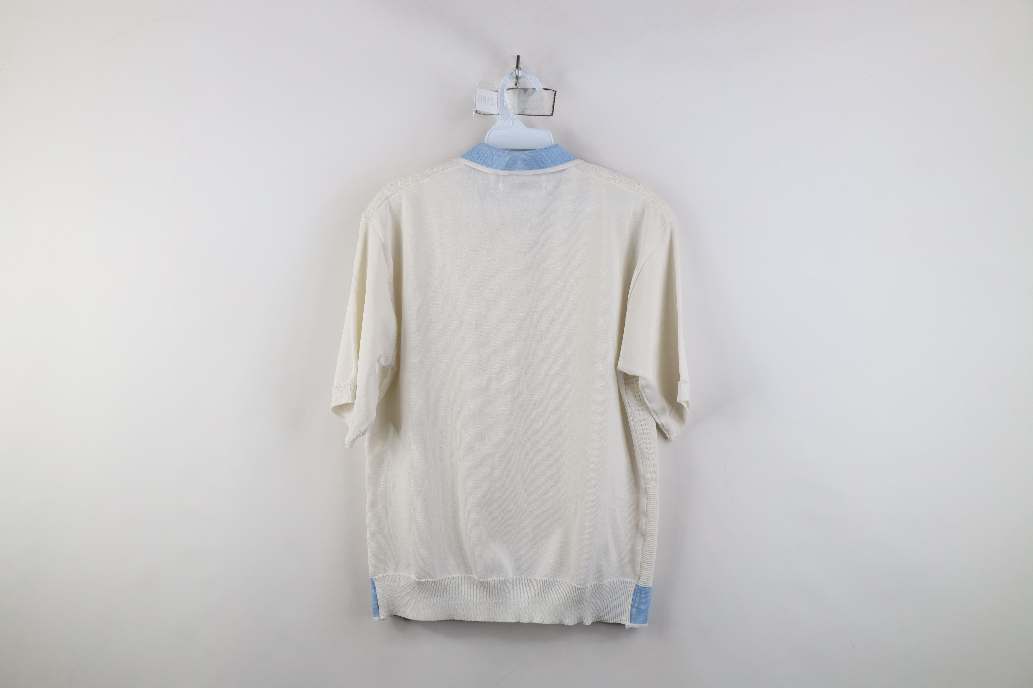 Vintage Vintage 60s 70s Rockabilly Knit Half Zip Pullover Polo Shirt Size US L / EU 52-54 / 3 - 10 Thumbnail