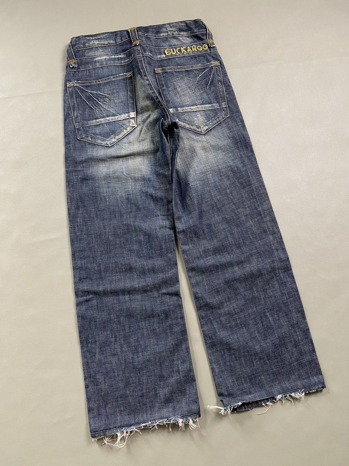 If Six Was Nine × Japanese Brand × Le Grande Bleu (L.G.B.) 2000s Buckaroo Mudwash Baggy Jeans Size US 32 / EU 48 - 4 Thumbnail