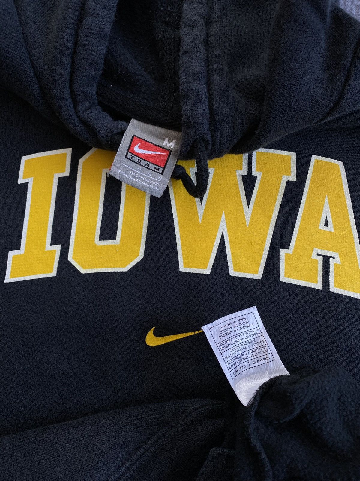 Nike Vintage 00’s Nike IOWA State Center Swoosh Hoodie✨ Size US M / EU 48-50 / 2 - 5 Thumbnail