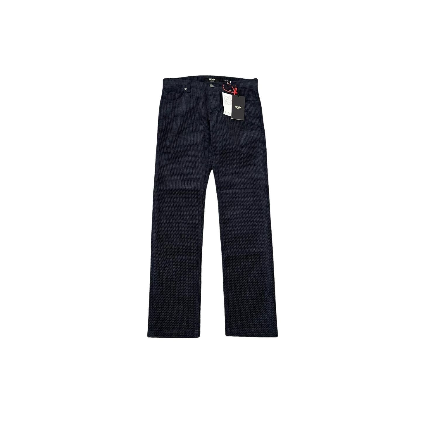 Fendi Fendi FF Monogram Jacquard Denim Jeans US 30 Size US 30 / EU 46 - 1 Thumbnail
