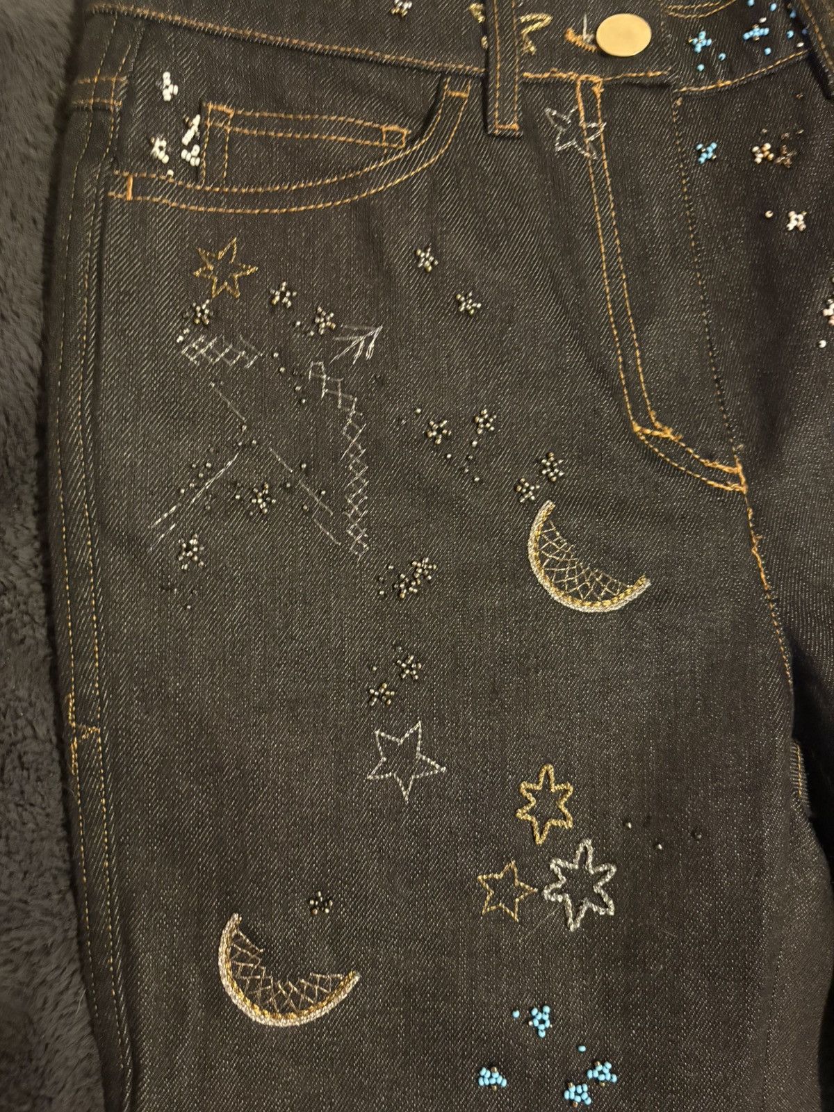 Valentino Valentino bootcut jeans with celestial-themed embroidery Size 25" / US 0 / IT 36 - 4 Thumbnail
