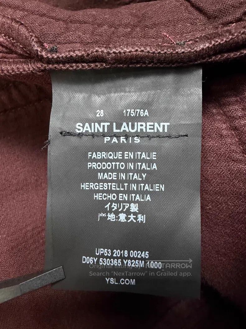 Saint Laurent Paris Saint Laurent Paris Red corduroy flared jeans Size US 28 / EU 44 - 4 Thumbnail